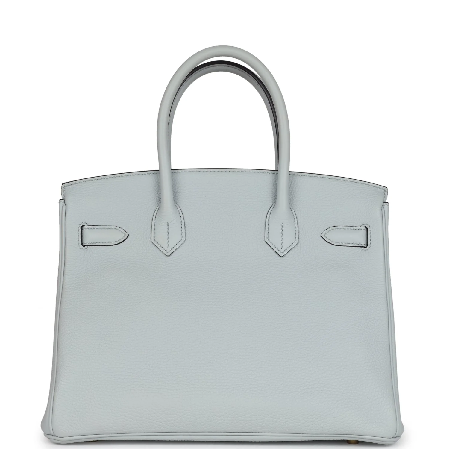 Replicate Hermes Birkin 30 Bleu Pale Clemence Gold Hardware(1:1 replica)