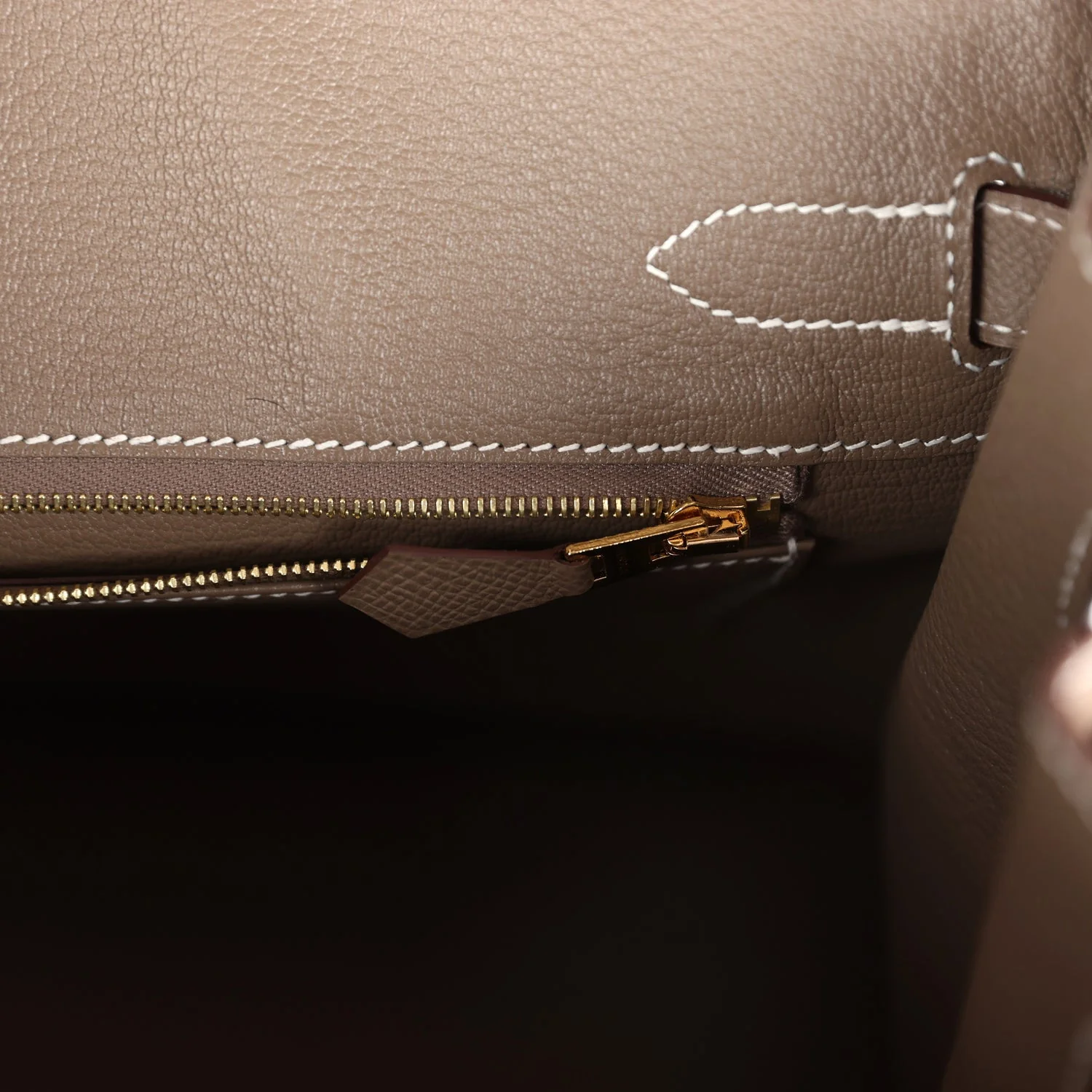 Replicate Hermes Birkin 30 Etoupe Epsom Gold Hardware(1:1 replica)