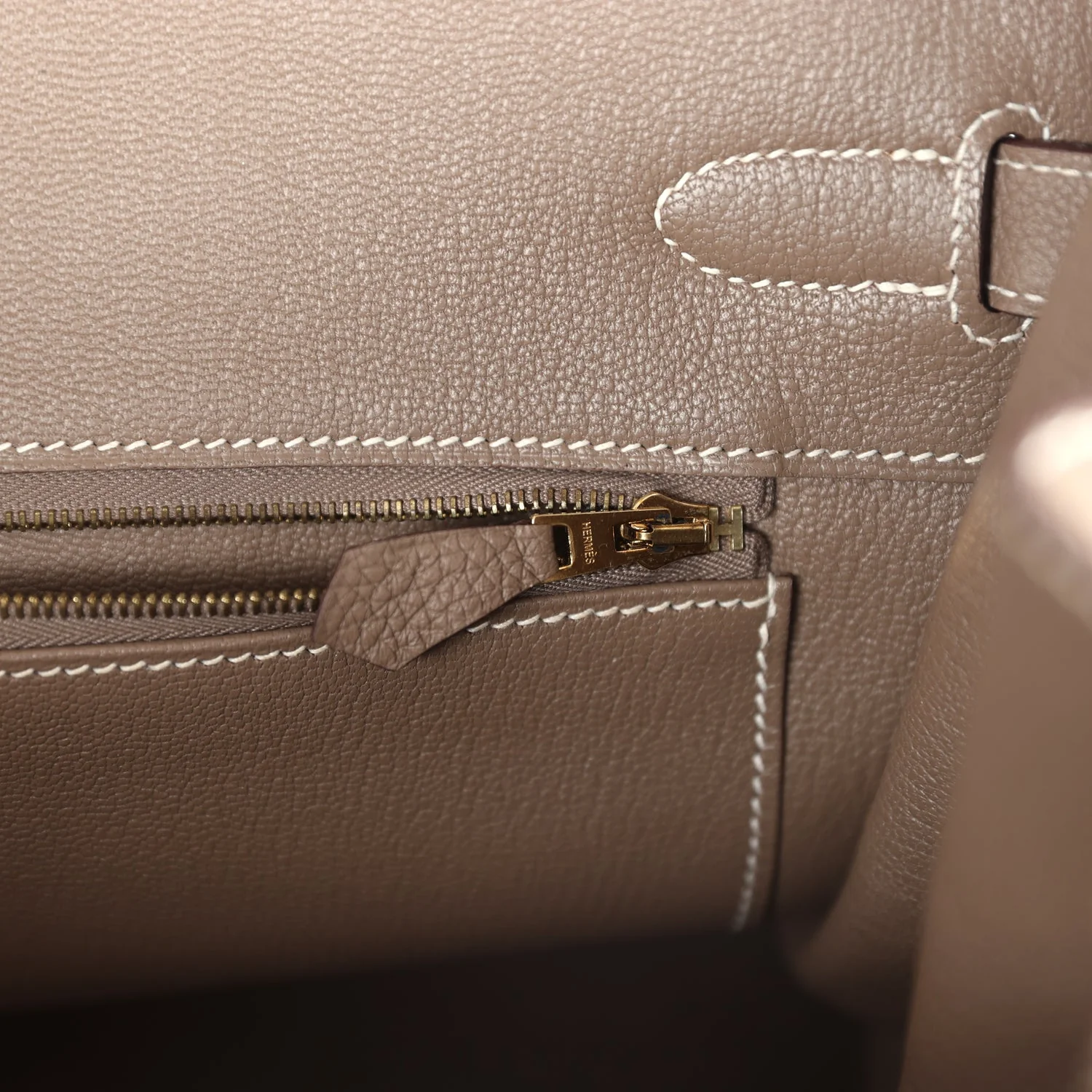 Replicate Hermes Birkin 35 Etoupe Togo Gold Hardware(1:1 replica)