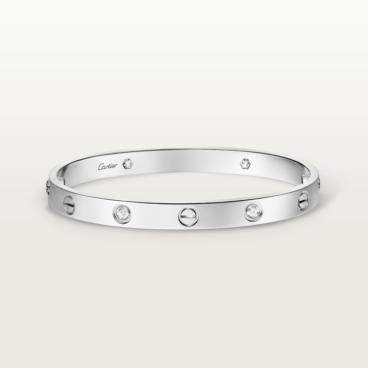 Replicate LOVE bracelet, classic model, 4 diamonds(1:1 replica)