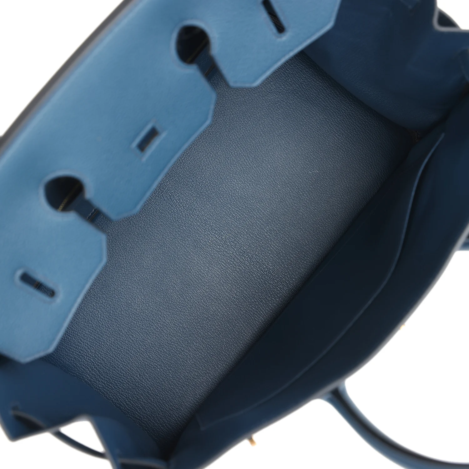 Replicate Hermes Birkin 35 Bleu De Prusse Togo Gold Hardware(1:1 replica)