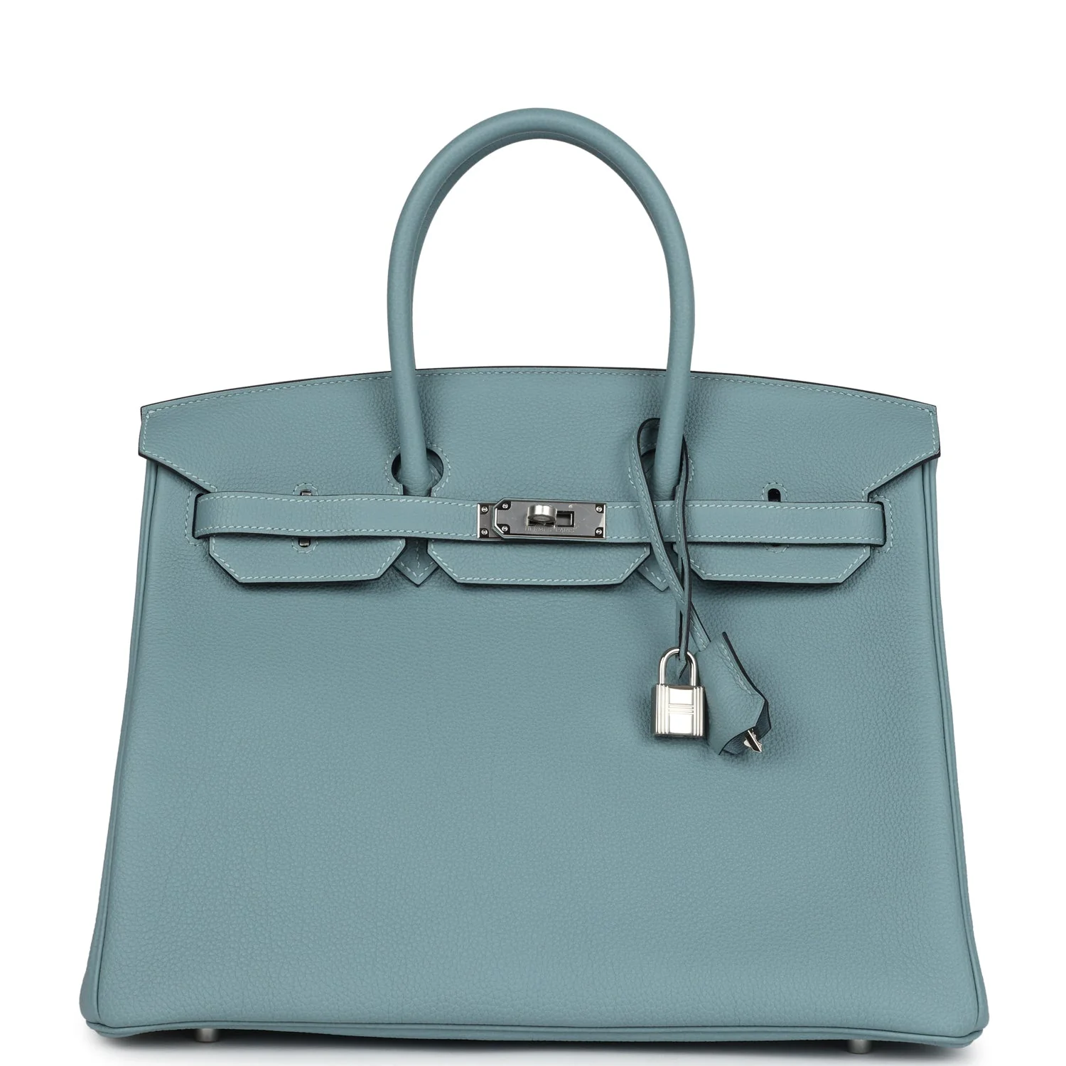 Replicate Hermes Birkin 35 Ciel Togo Palladium Hardware(1:1 replica)