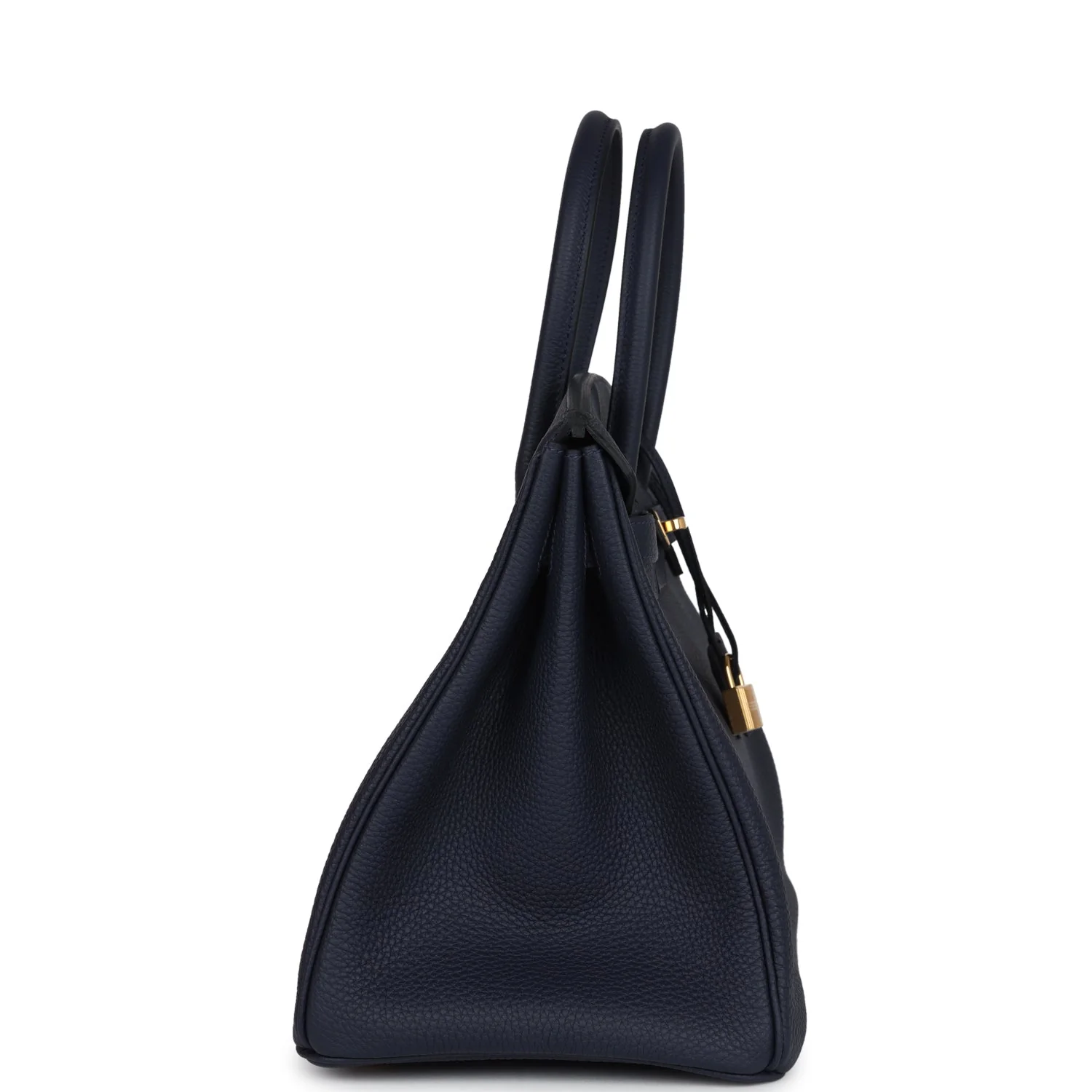 Replicate Hermes Birkin 35 Bleu Nuit Togo Gold Hardware(1:1 replica)