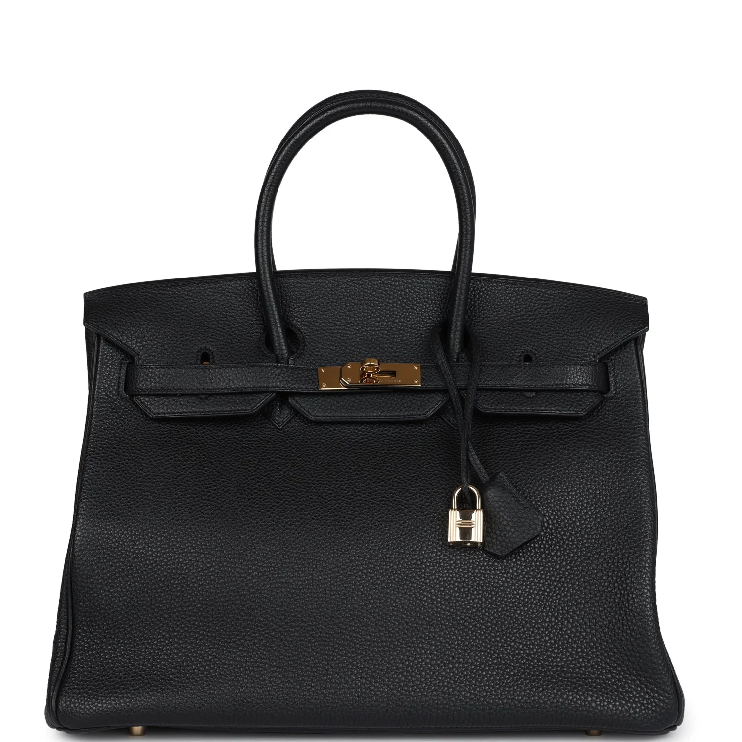 Replicate Hermes Birkin 35 Black Togo Gold Hardware(1:1 replica)