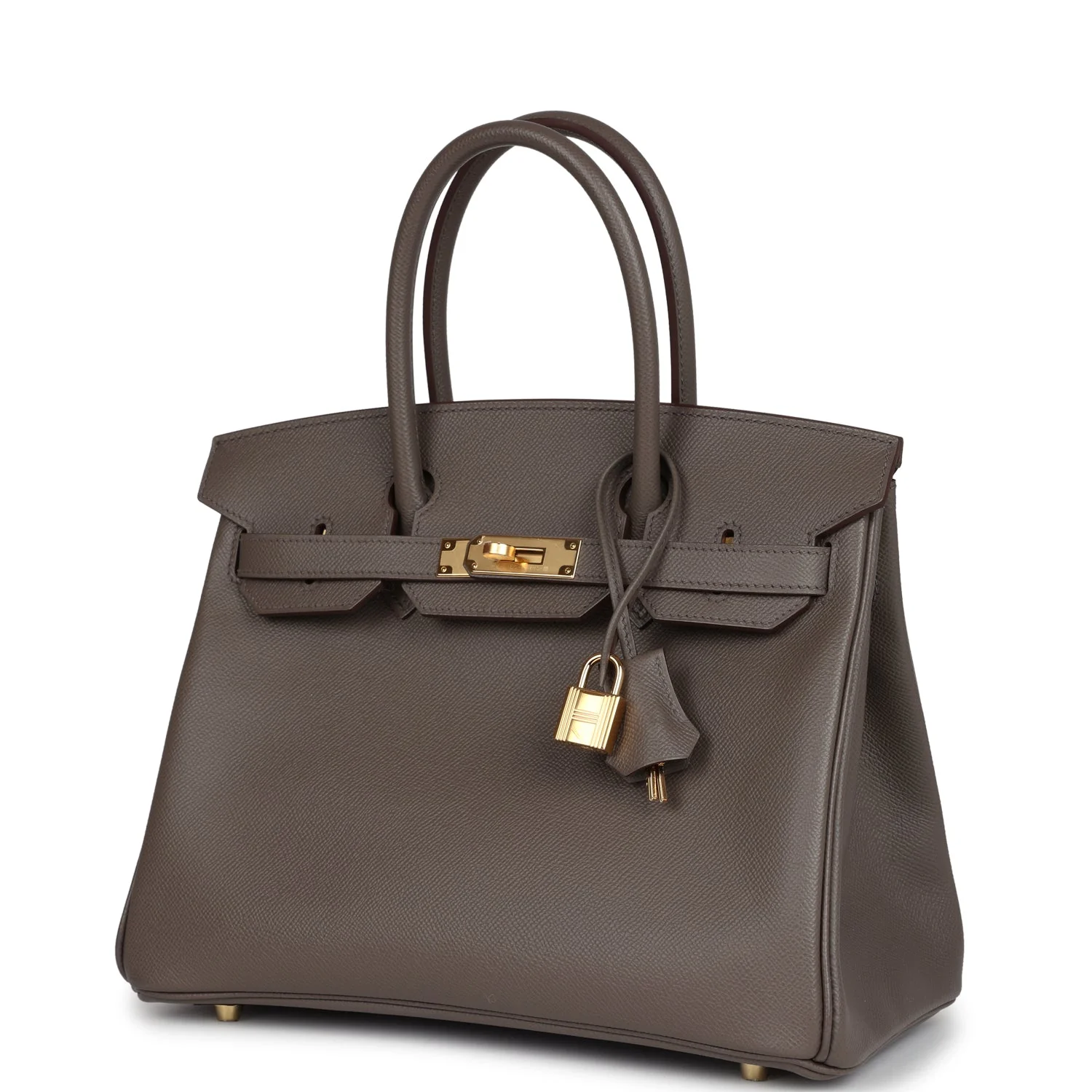 Replicate Hermes Birkin 30 Etain Epsom Gold Hardware(1:1 replica)