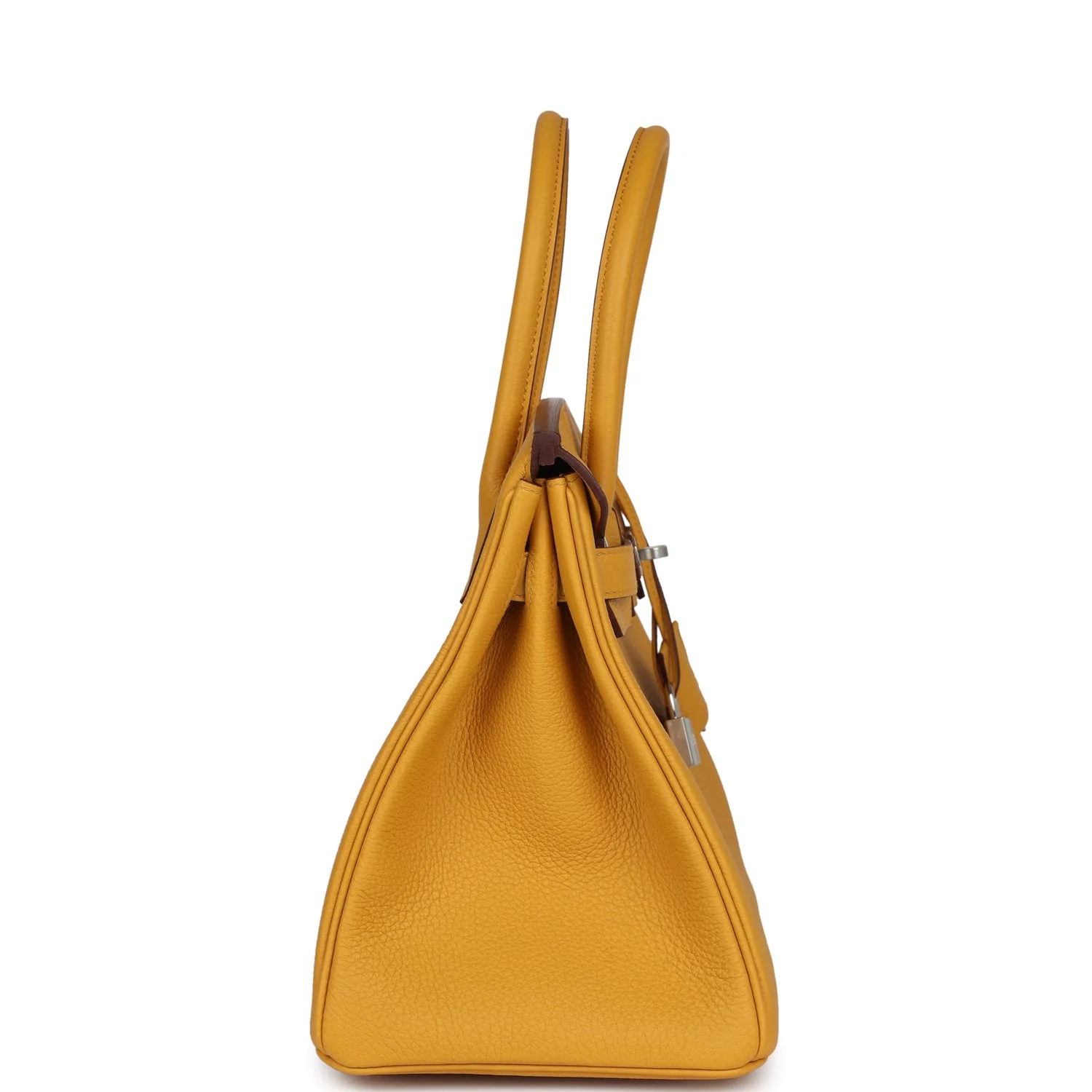 Replicate Hermes Birkin 30 Jaune Ambre Togo Palladium Hardware(1:1 replica)