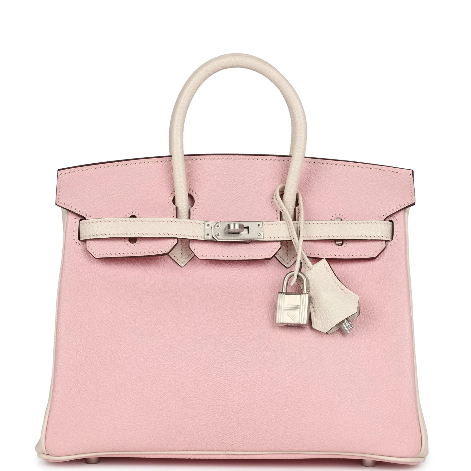 Replicate Hermes Special Order (HSS) Birkin 25 Rose Sakura and Nata Swift Brushed Gold Hardware(1:1 replica)