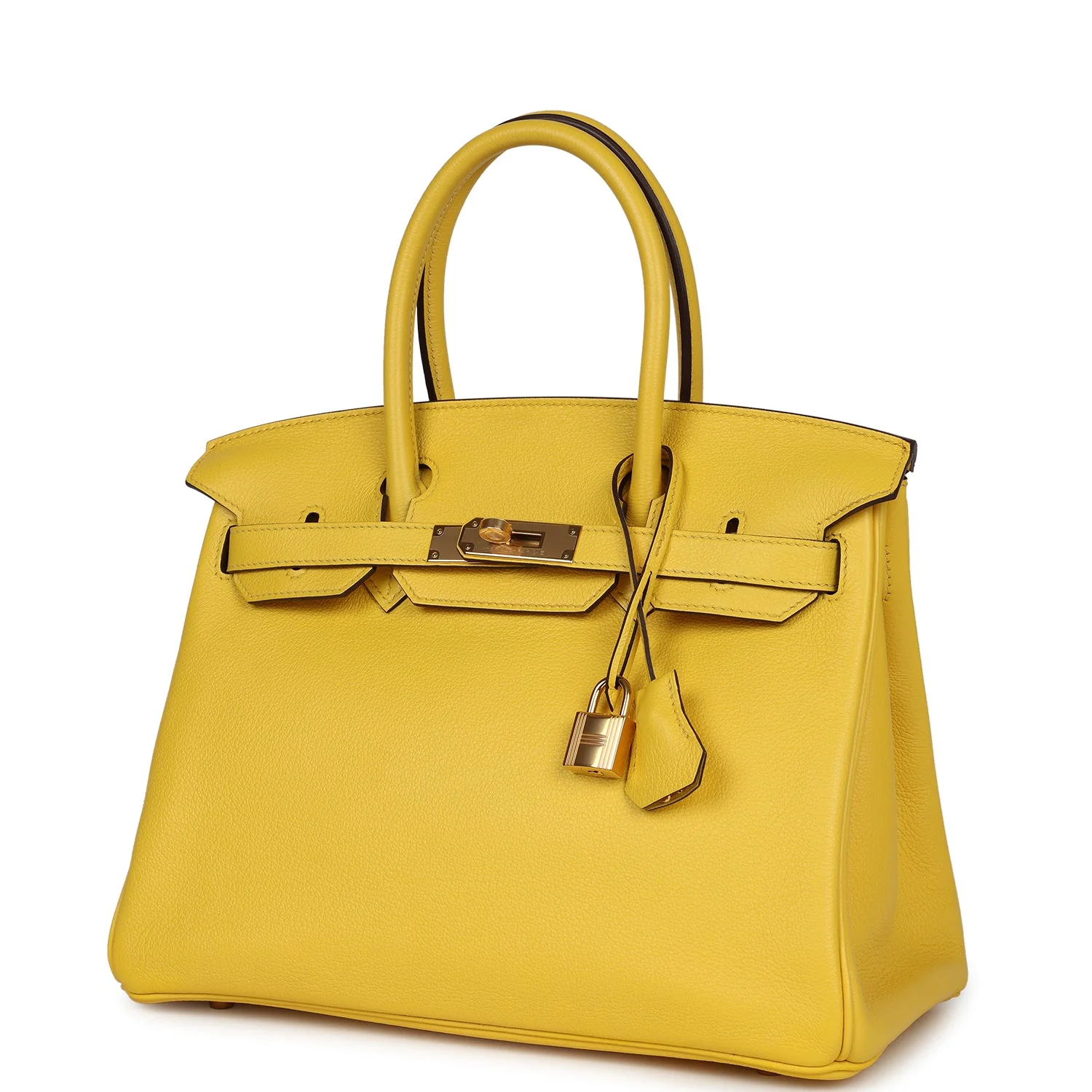 Replicate Hermes Birkin 30 Jaune de Naples Novillo Gold Hardware(1:1 replica)