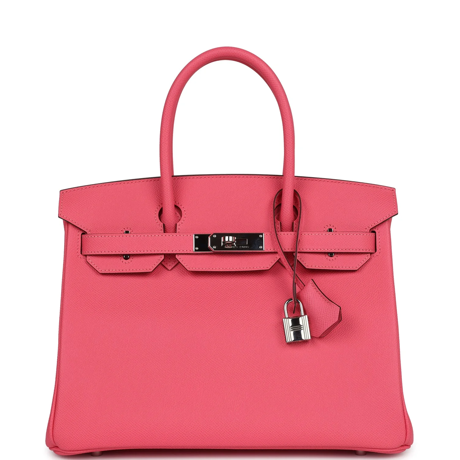 Replicate Hermes Birkin 30 Rose Azalee Epsom Palladium Hardware(1:1 replica)