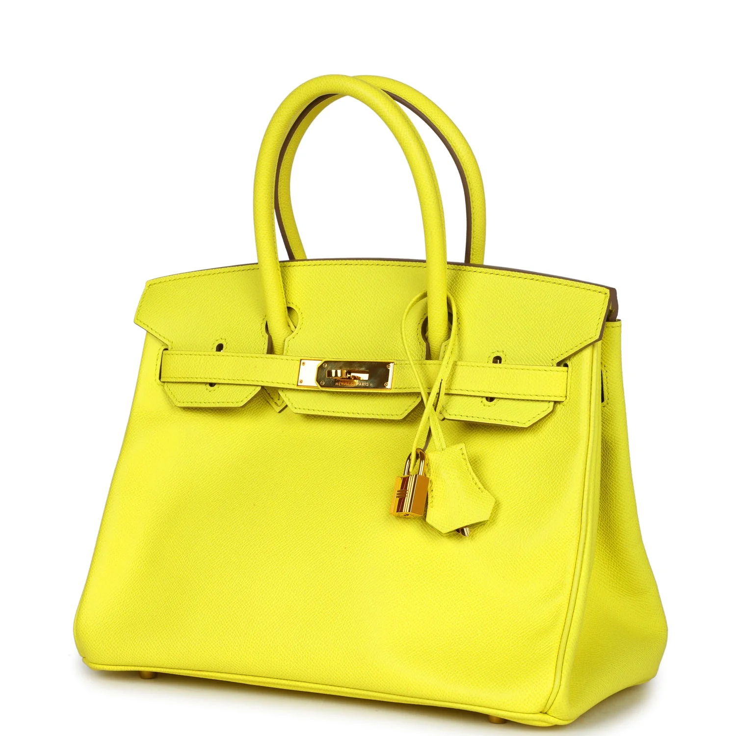 Replicate Hermes Birkin 30 Lime Epsom Gold Hardware(1:1 replica)