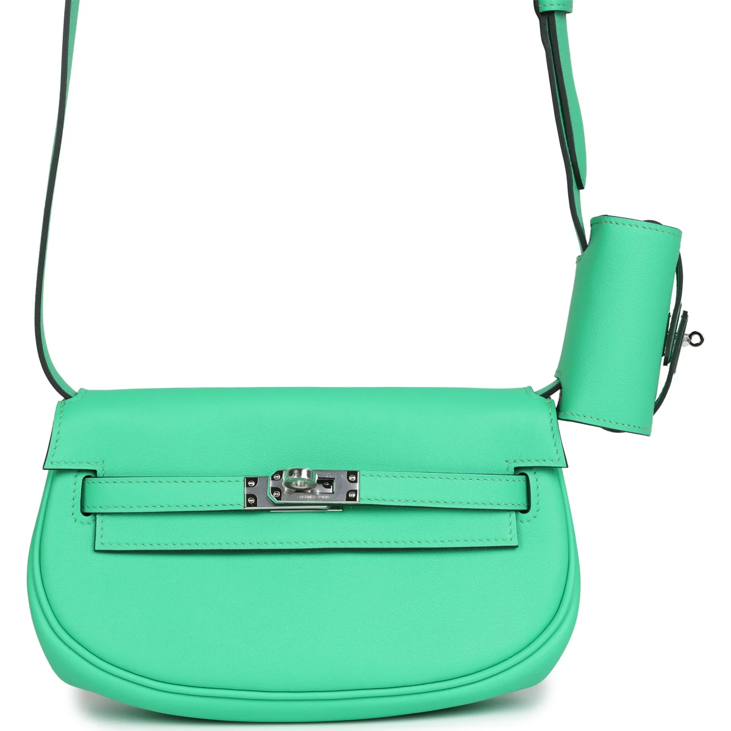 Replicate Hermes Kelly Moove Vert Comics Swift Palladium Hardware(1:1 replica)