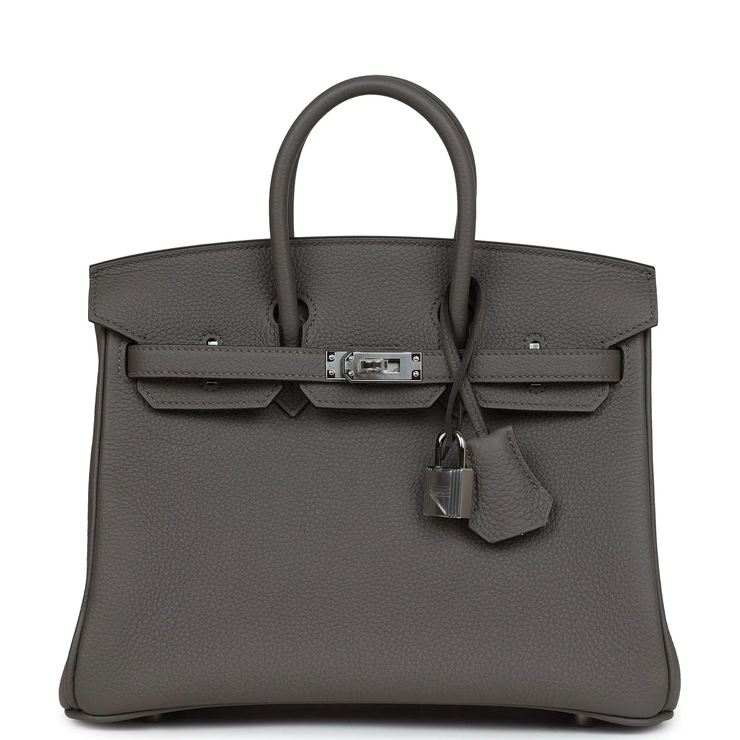 Replicate Hermes Birkin 25 Etain Togo Palladium Hardware(1:1 replica)