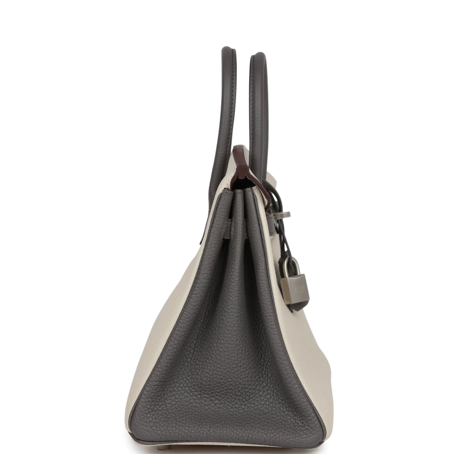 Replicate Hermes Special Order (HSS) Birkin 25 Beton and Etain Togo Brushed Palladium Hardware(1:1 replica)