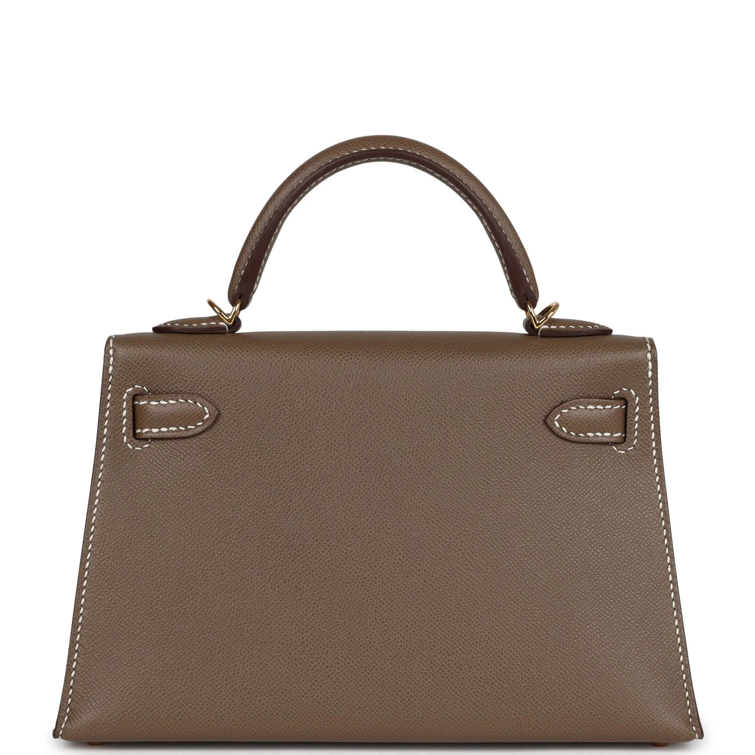 Replicate Hermes Kelly Sellier 20 Etoupe Madame Gold Hardware(1:1 replica)
