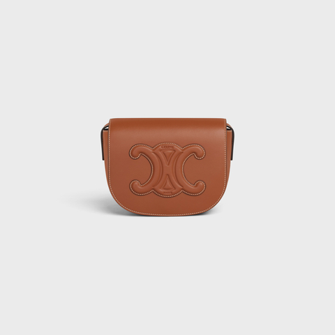 Replicate FOLCO CUIR TRIOMPHE IN SMOOTH CALFSKIN TAN(1:1 replica)