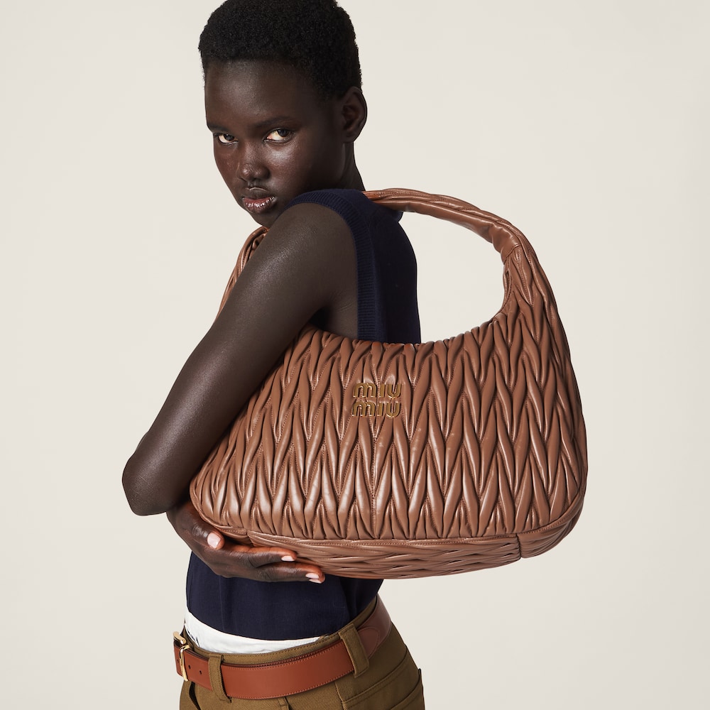 Replicate Maxi wander matelassé nappa leather hobo bag(1:1 replica)