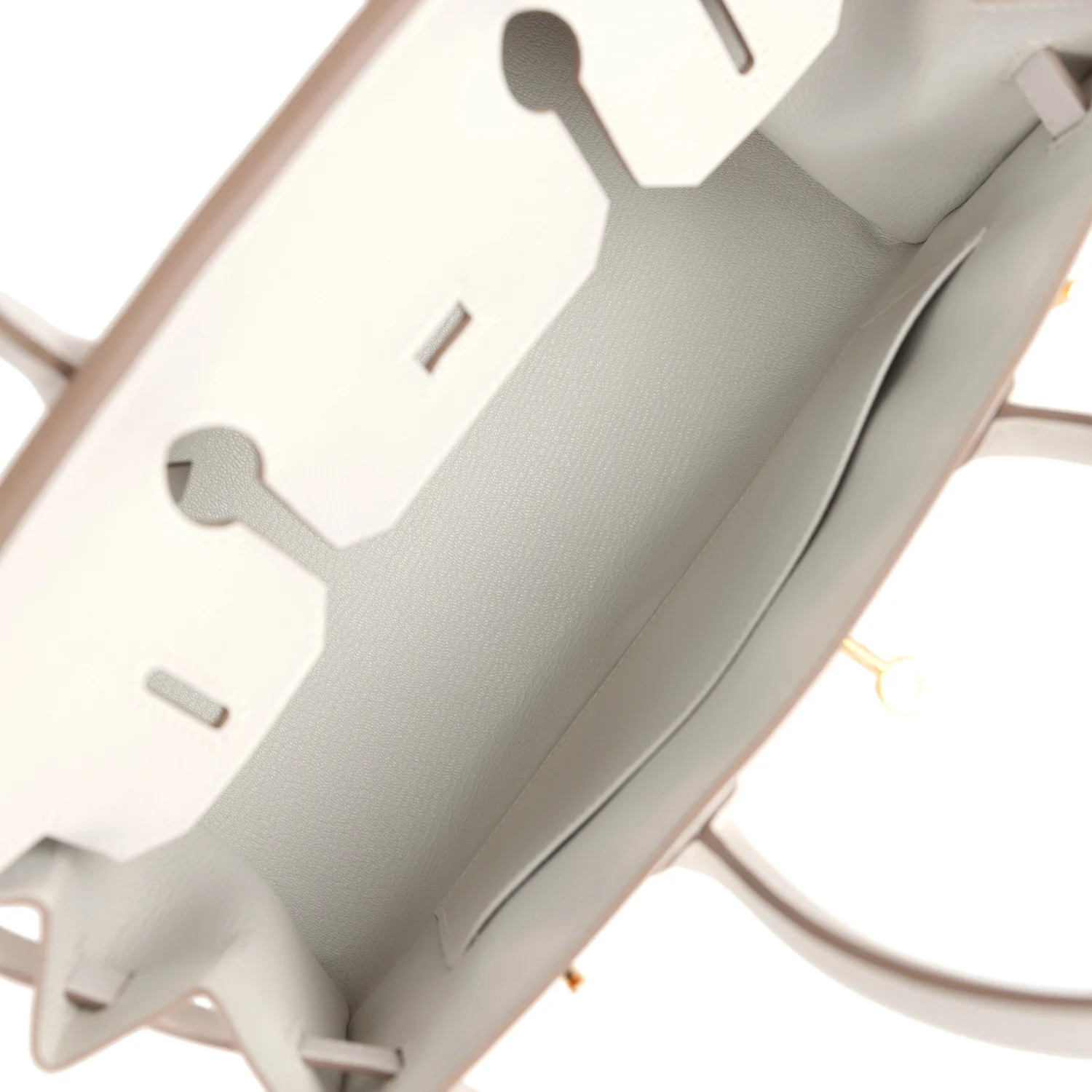 Replicate Hermes Birkin Sellier 30 Gris Pale Epsom Gold Hardware(1:1 replica)