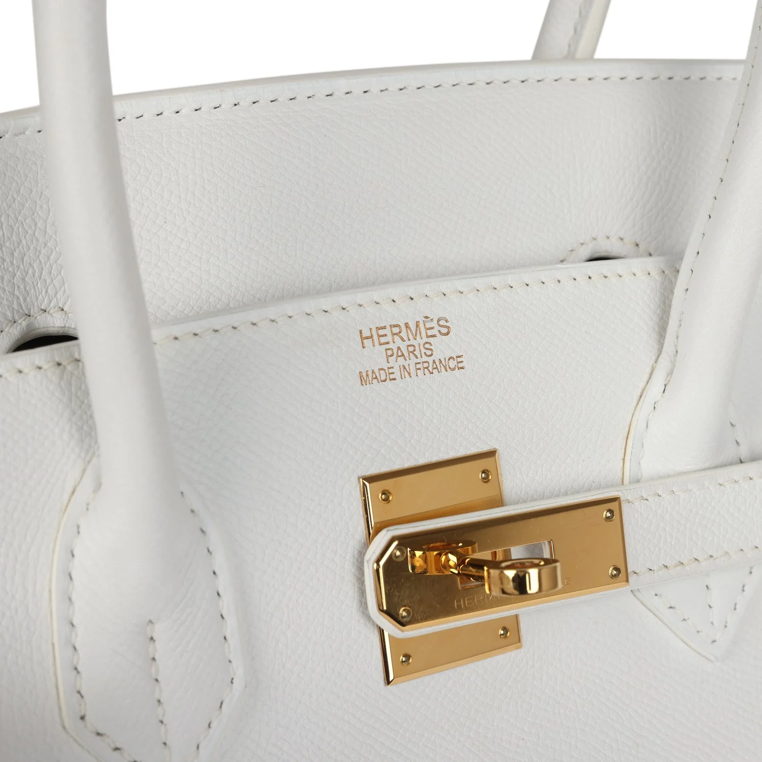 Replicate Hermes Birkin 35 White Epsom Gold Hardware(1:1 replica)
