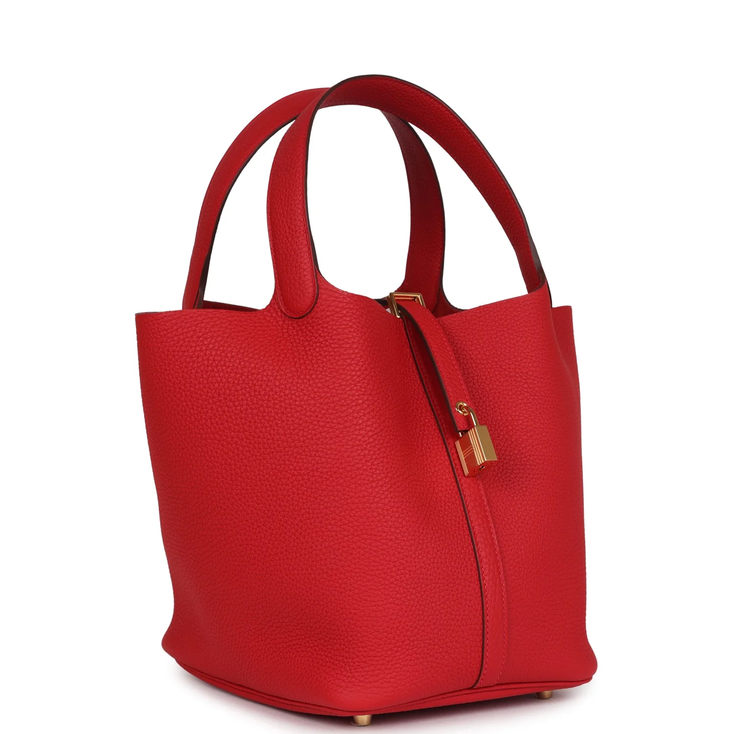 Replicate Hermes Picotin Lock 22 Vermillion Maurice Gold Hardware(1:1 replica)