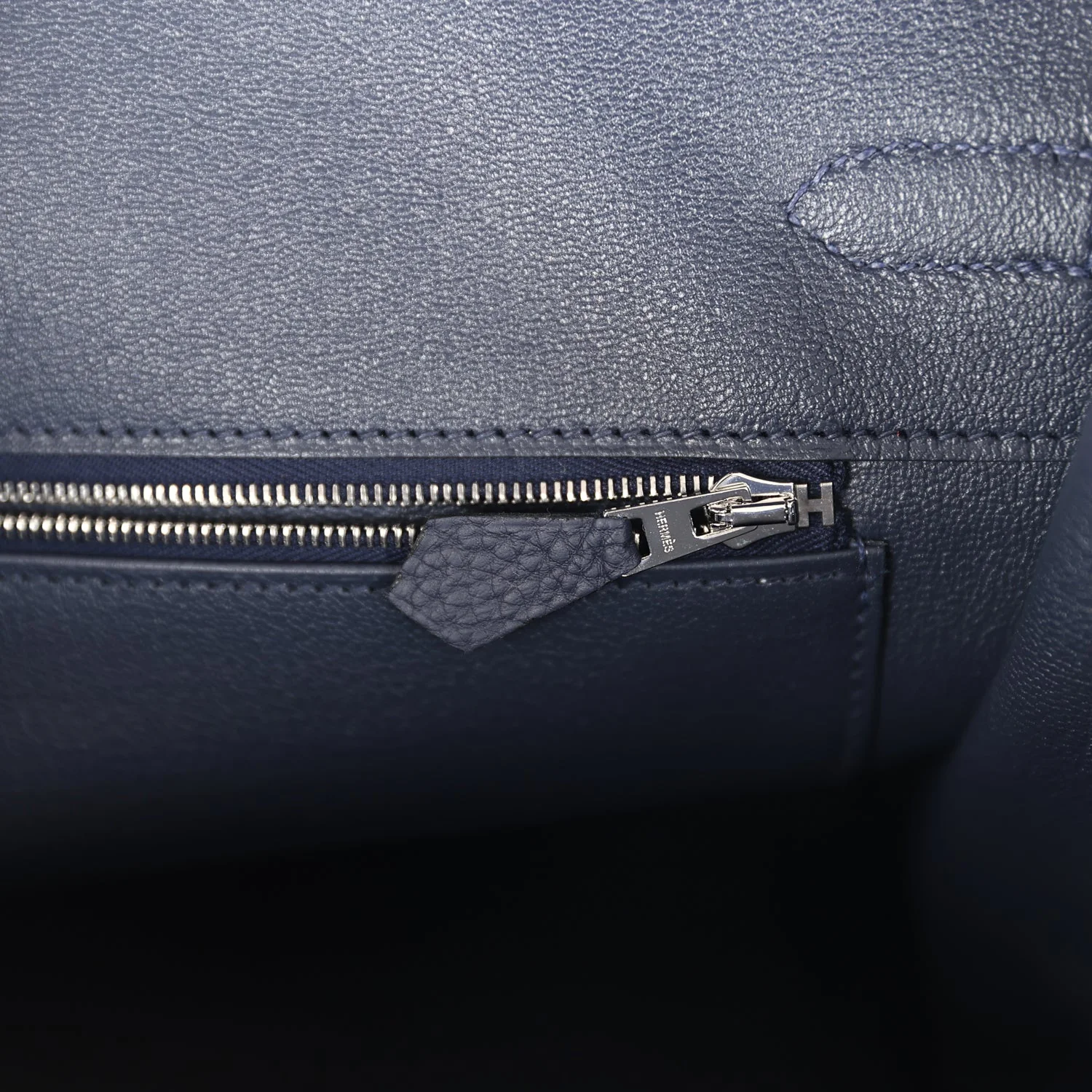 Replicate Hermes Birkin 35 Bleu Nuit Togo Palladium Hardware(1:1 replica)