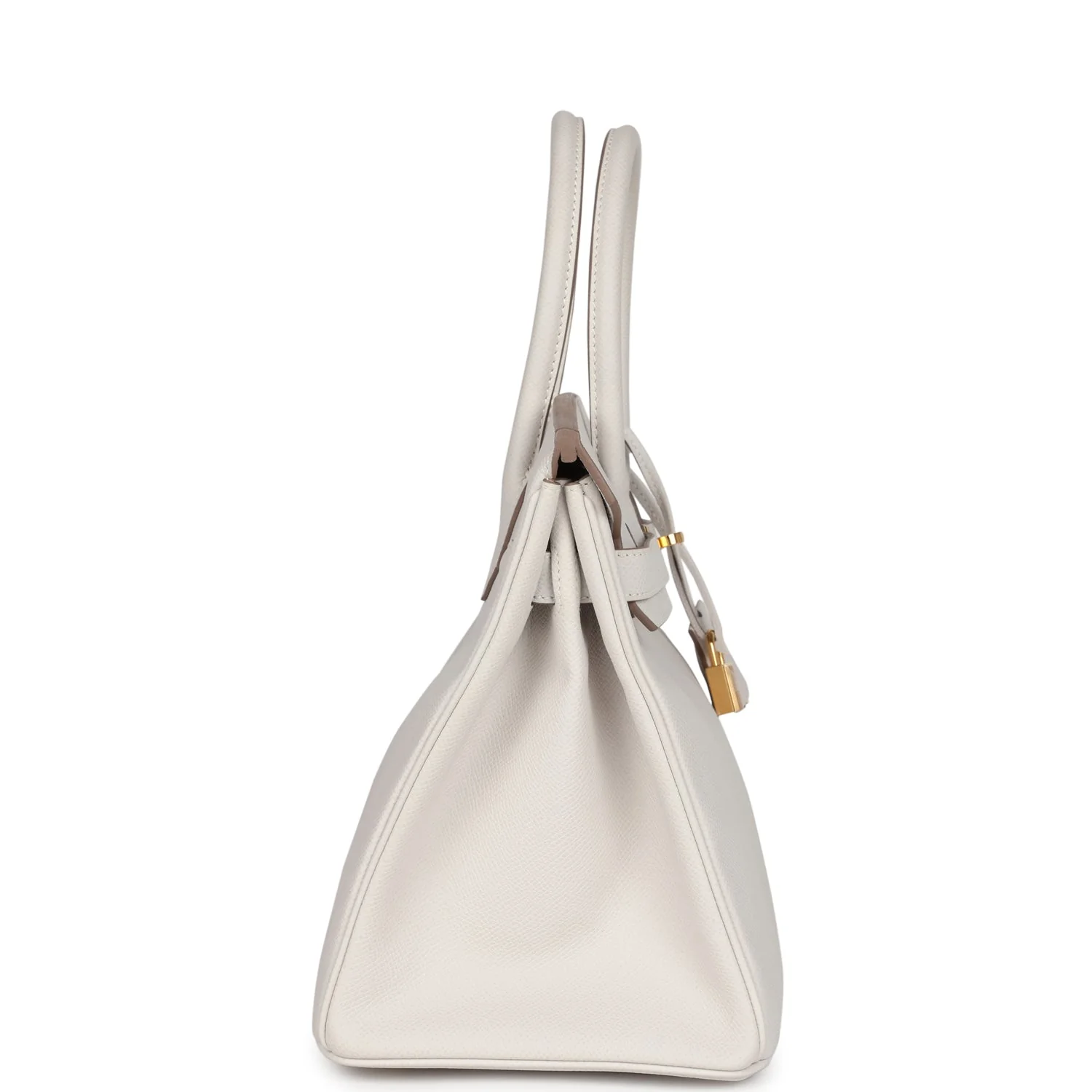 Replicate Hermes Birkin 30 Gris Pale Epsom Gold Hardware(1:1 replica)