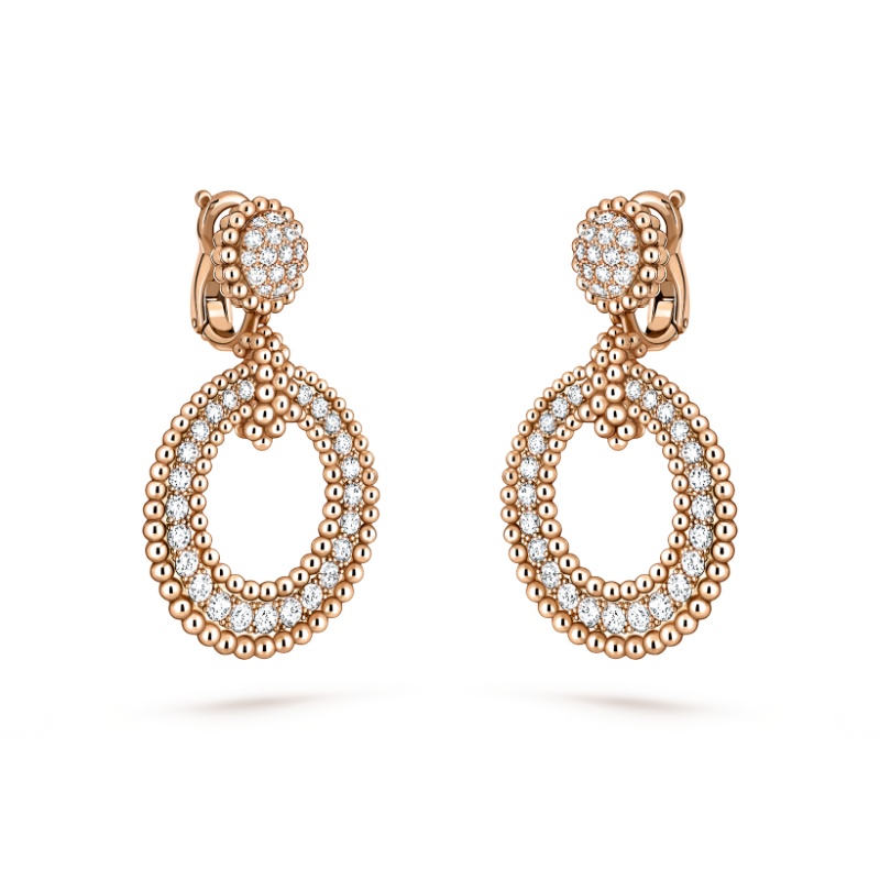 Replicate Perlée diamonds earrings(1:1 replica)