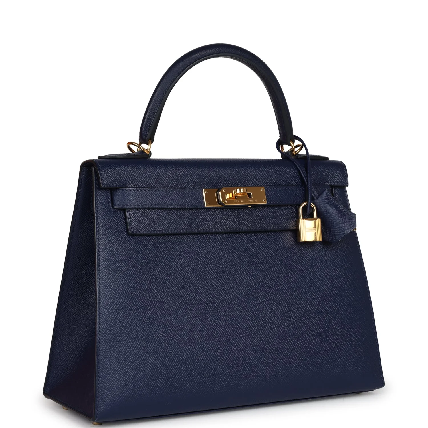 Replicate Hermes Kelly Sellier 28 Bleu Saphir Epsom Gold Hardware(1:1 replica)
