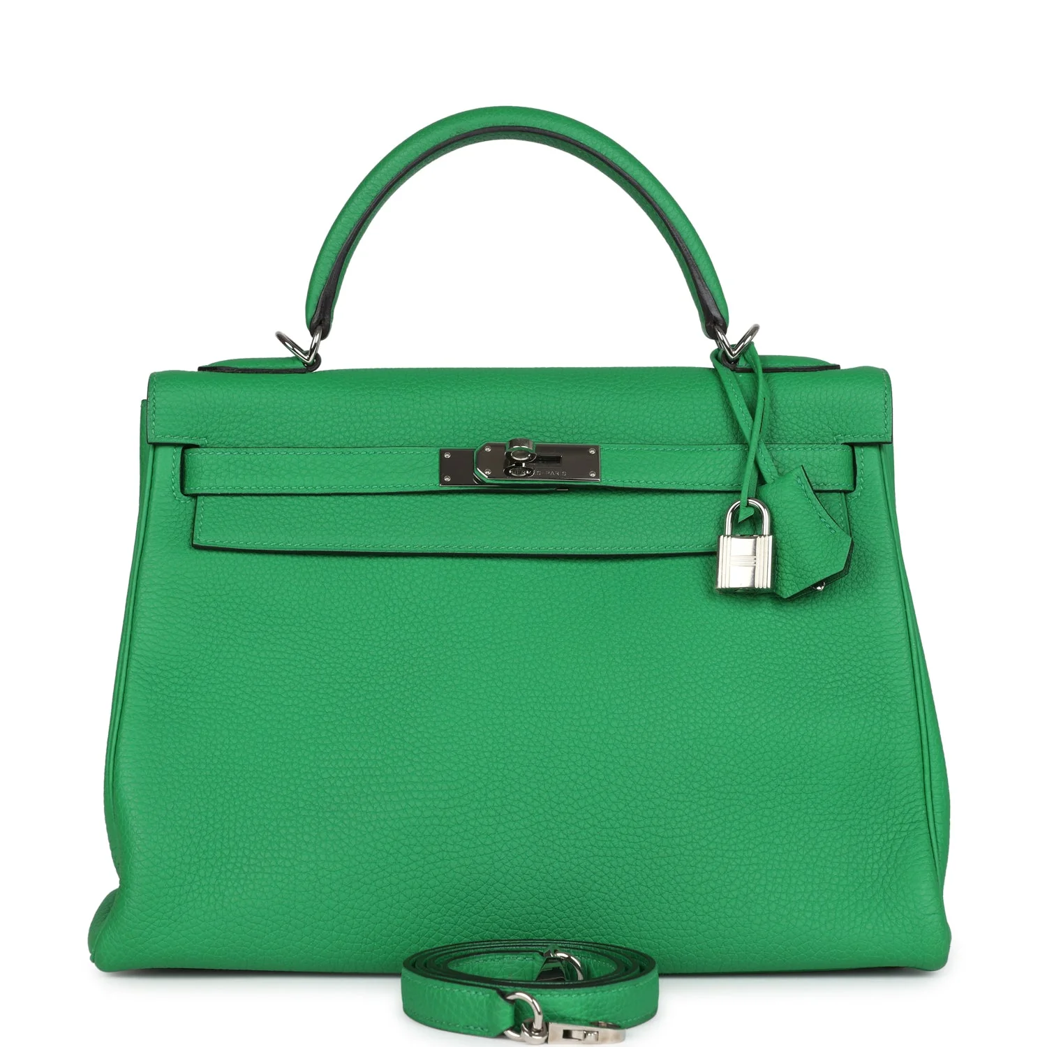 Replicate Hermes Kelly Retourne 32 Bambou Togo Palladium Hardware(1:1 replica)