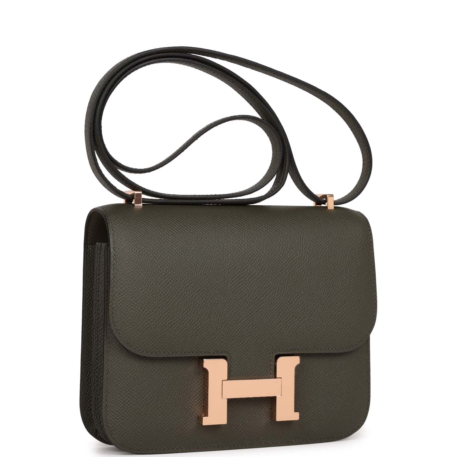 Replicate Hermes Constance 18 Vert de Gris Epsom Rose Gold Hardware(1:1 replica)