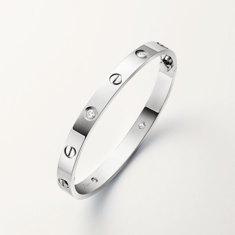 Replicate LOVE bracelet, classic model, 4 diamonds(1:1 replica)