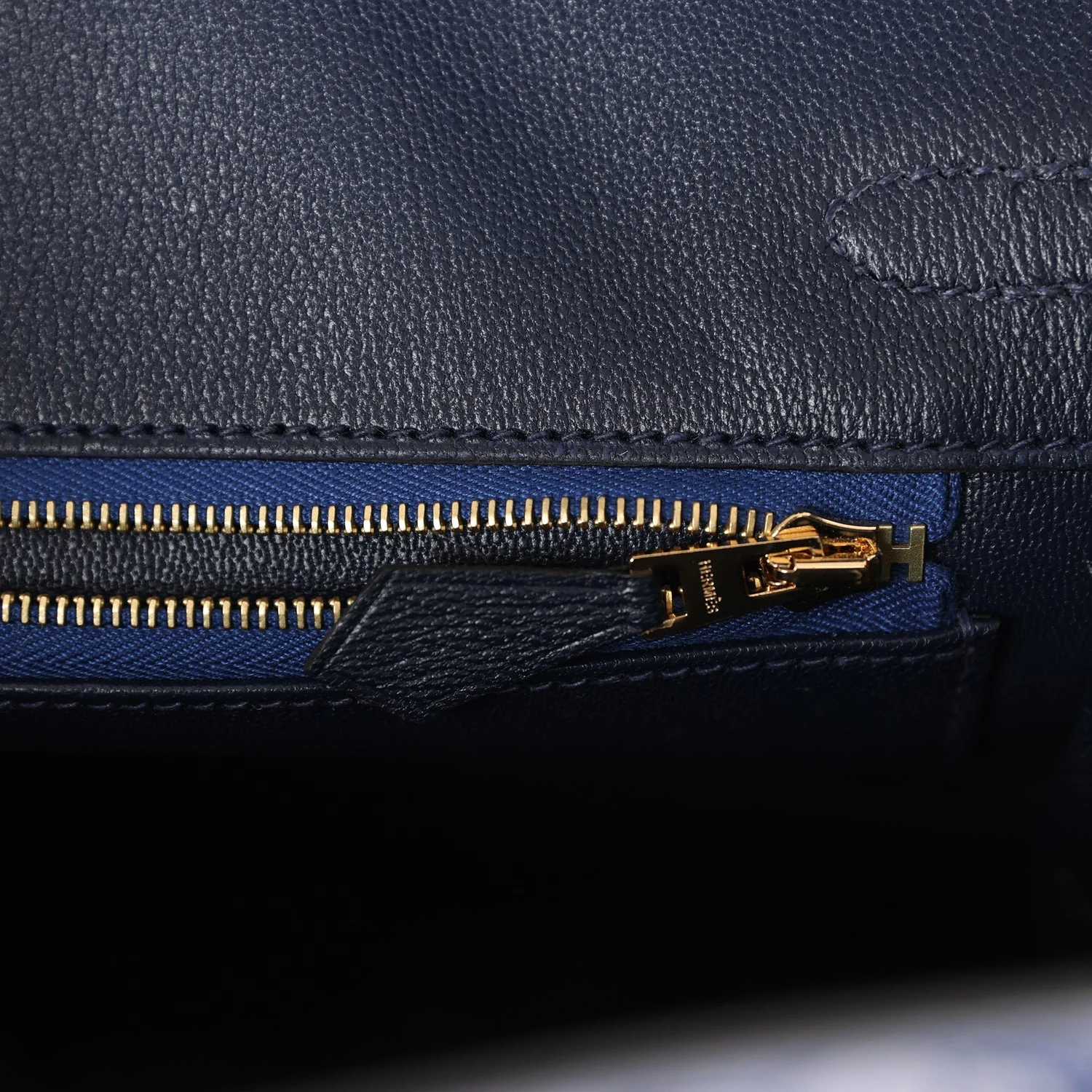 Replicate Hermes Birkin 25 Bleu Saphir Matte Alligator Gold Hardware(1:1 replica)