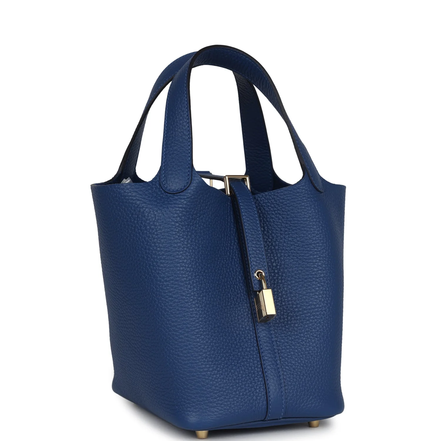 Replicate Hermes Picotin Lock 18 Bleu Tie Clemence Permabrass Hardware(1:1 replica)