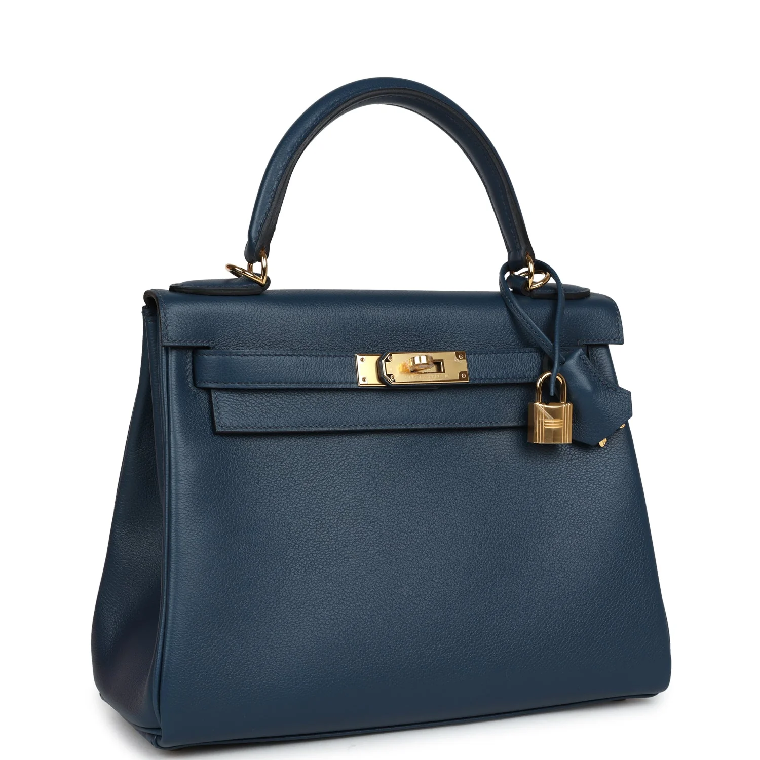 Replicate Hermes Kelly Retourne 28 Deep Bleu Evercolor Gold Hardware(1:1 replica)