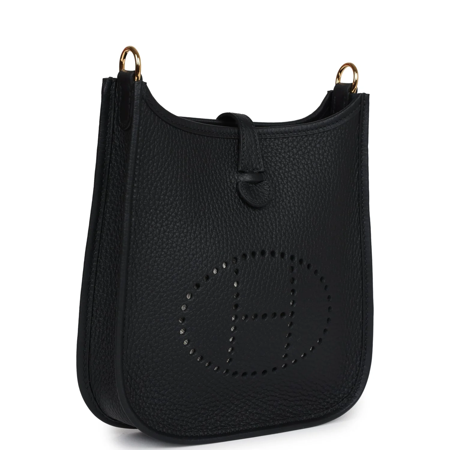 Replicate Hermes Evelyne TPM Black Clemence Gold Hardware(1:1 replica)