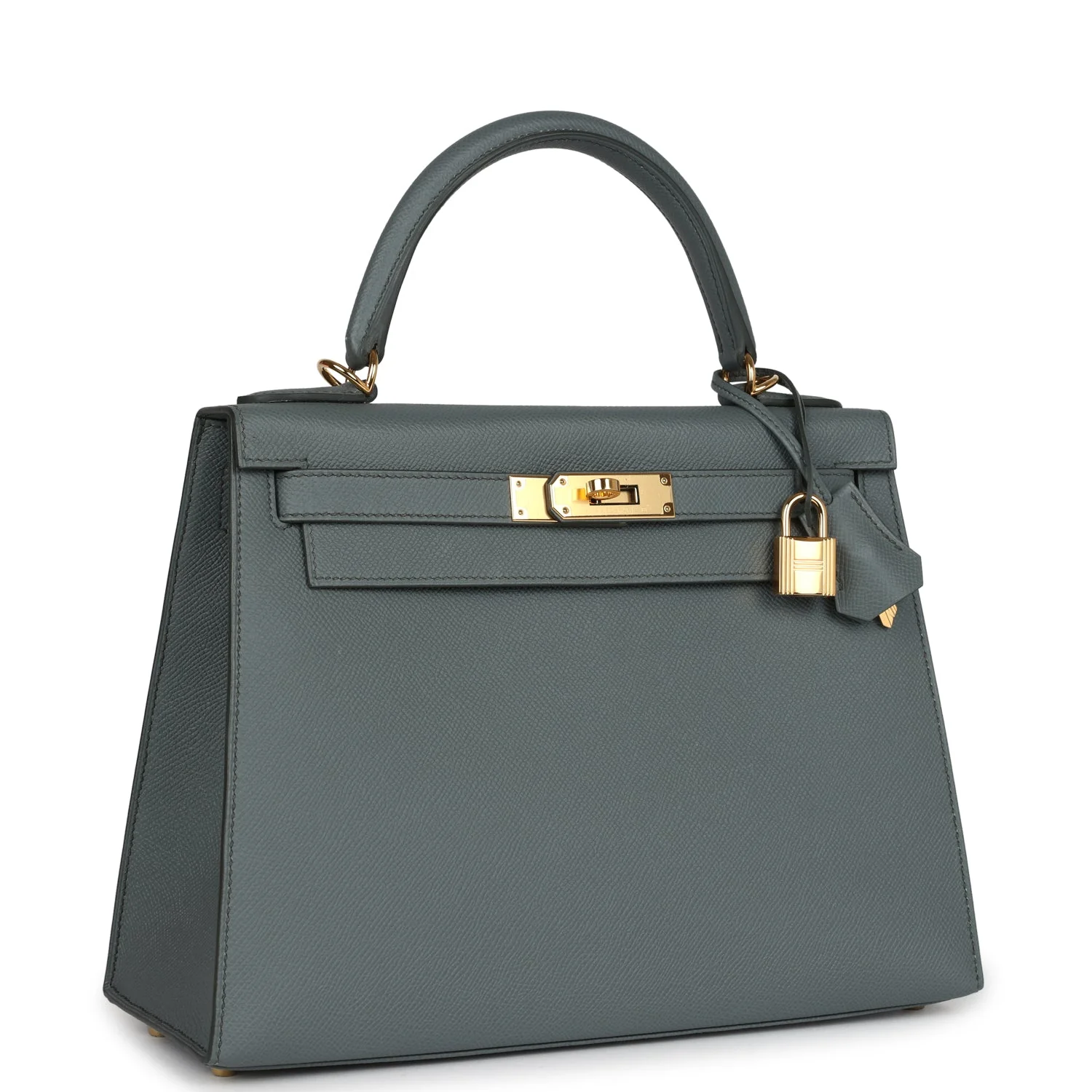 Replicate Hermes Kelly Sellier 28 Vert Amande Epsom Gold Hardware(1:1 replica)