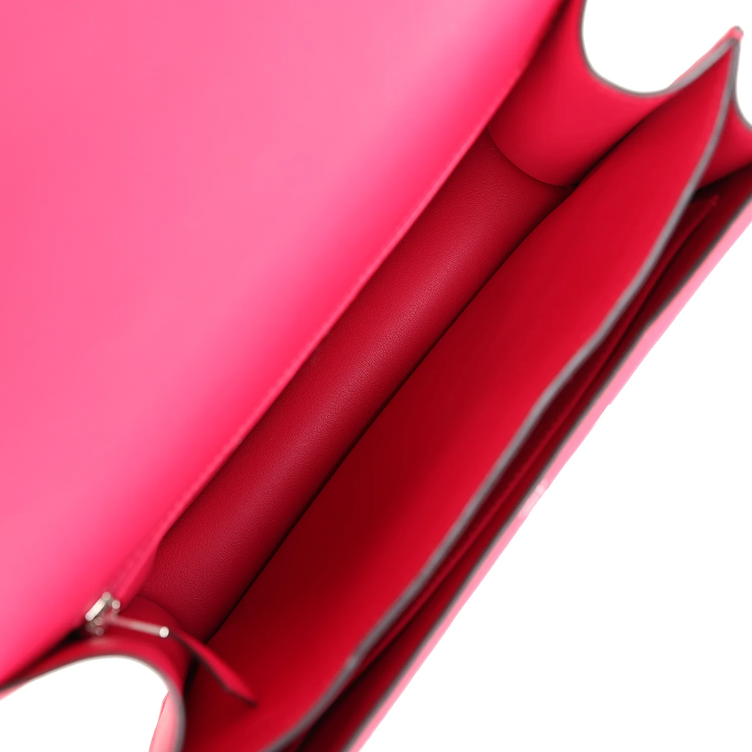 Replicate Hermes Constance 24 Rose Shocking and Ecru Toile H Berline and Framboise Swift Palladium Hardware(1:1 replica)