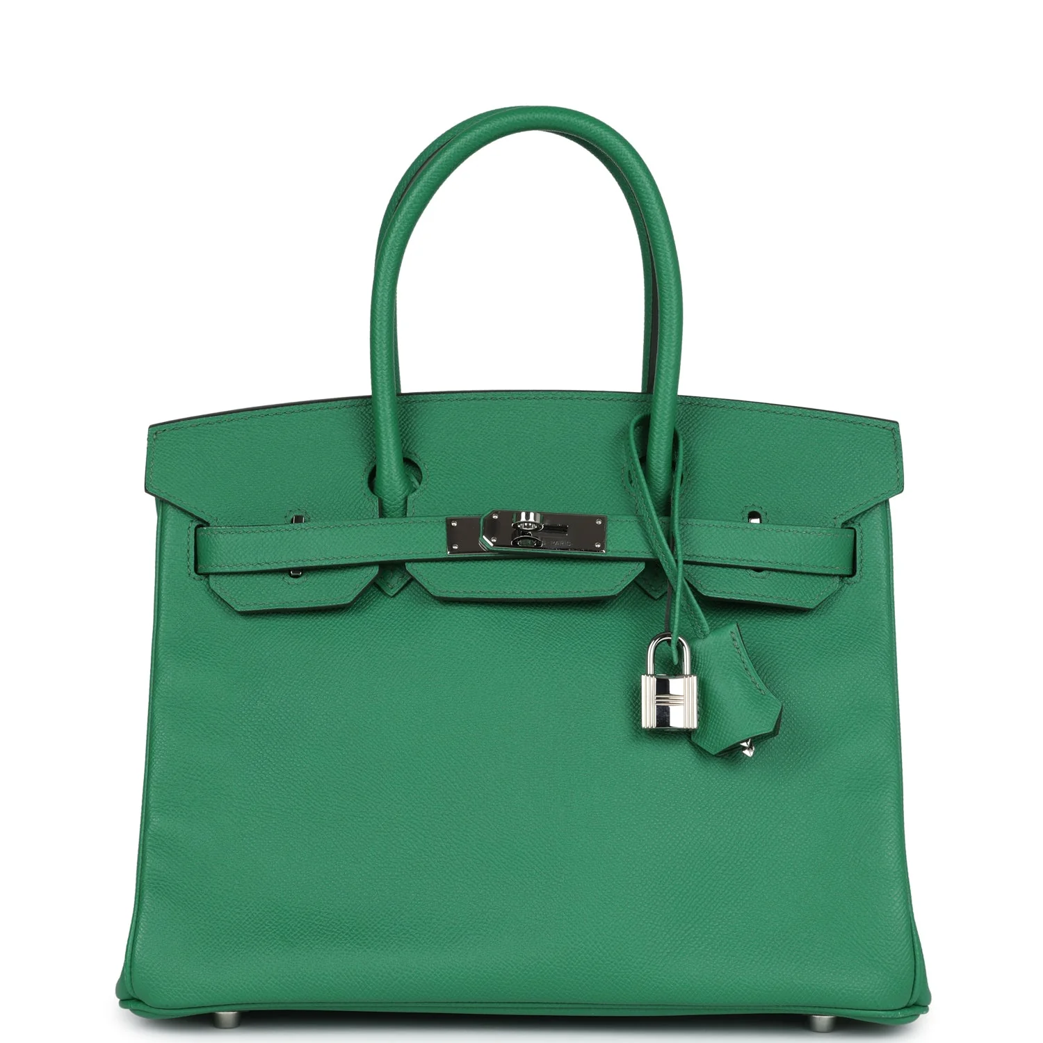 Replicate Hermes Birkin 30 Cactus Epsom Palladium Hardware(1:1 replica)