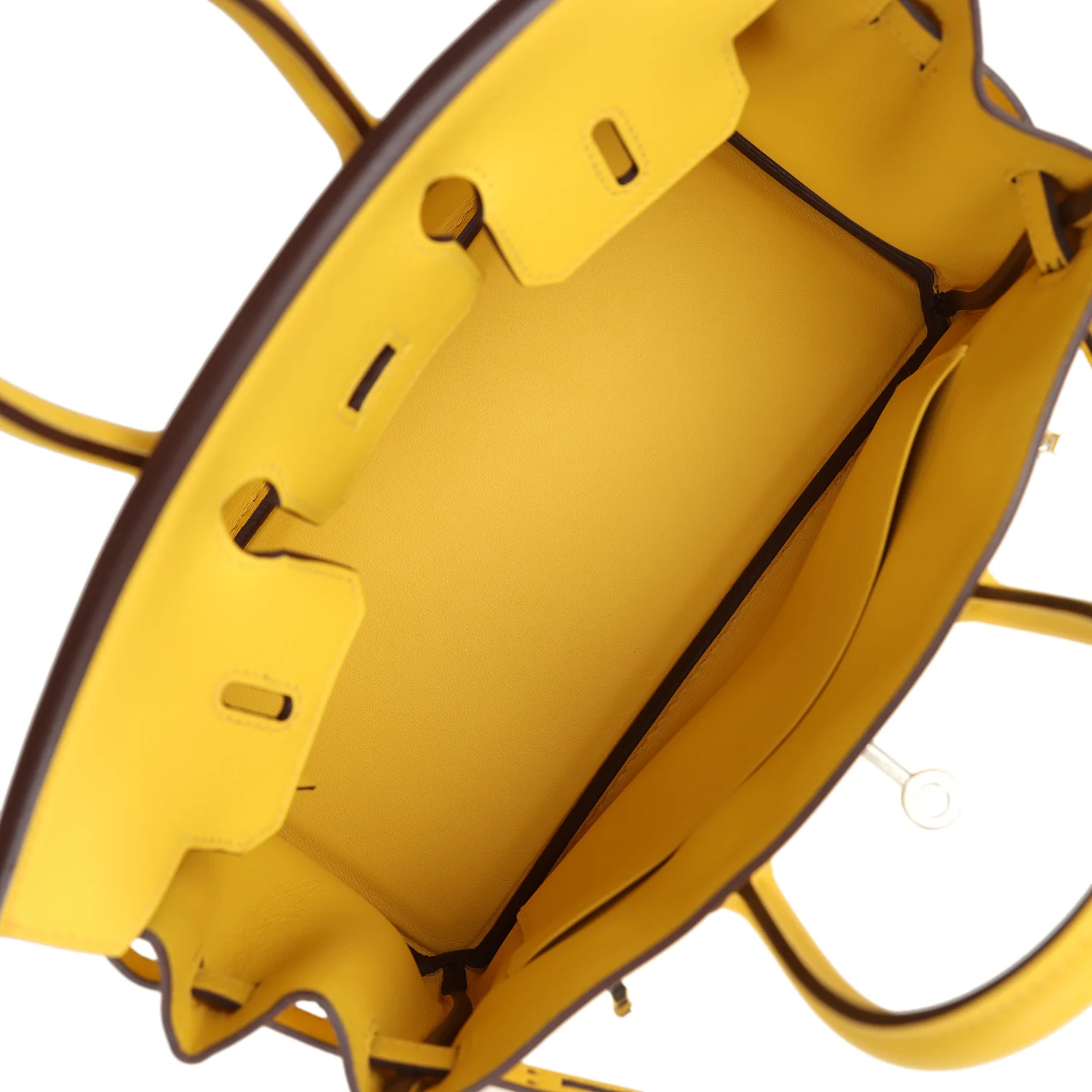 Replicate Hermes Birkin 25 Jaune de Naples Swift Palladium Hardware(1:1 replica)