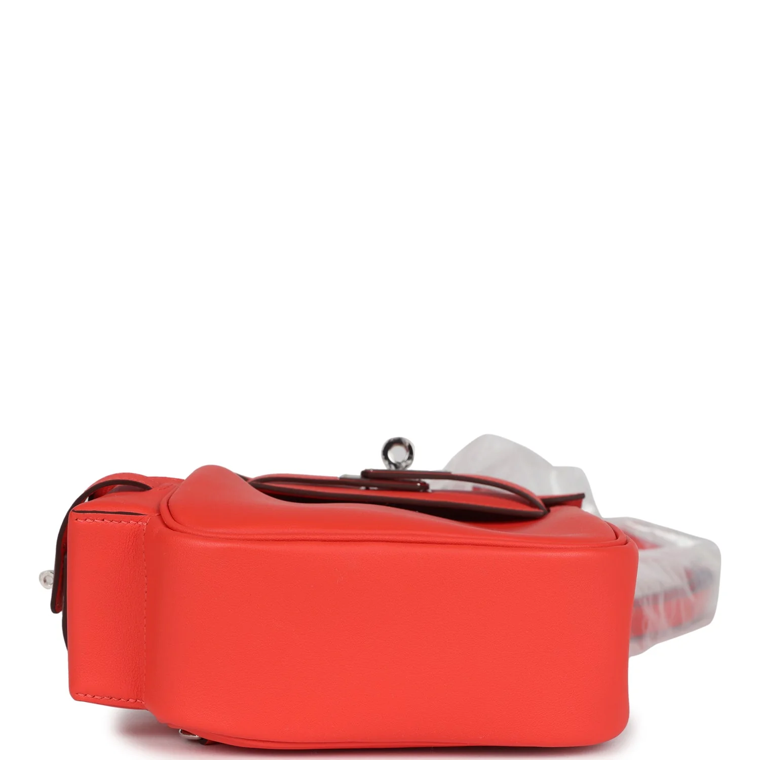 Replicate Hermes Mini Kelly Jump Backpack Orange Field Swift Palladium Hardware(1:1 replica)