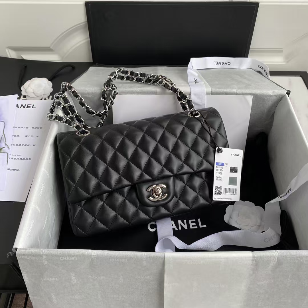Replicate Chanel Classic 11.12 Handbag Silver Hardware(1:1 replica)