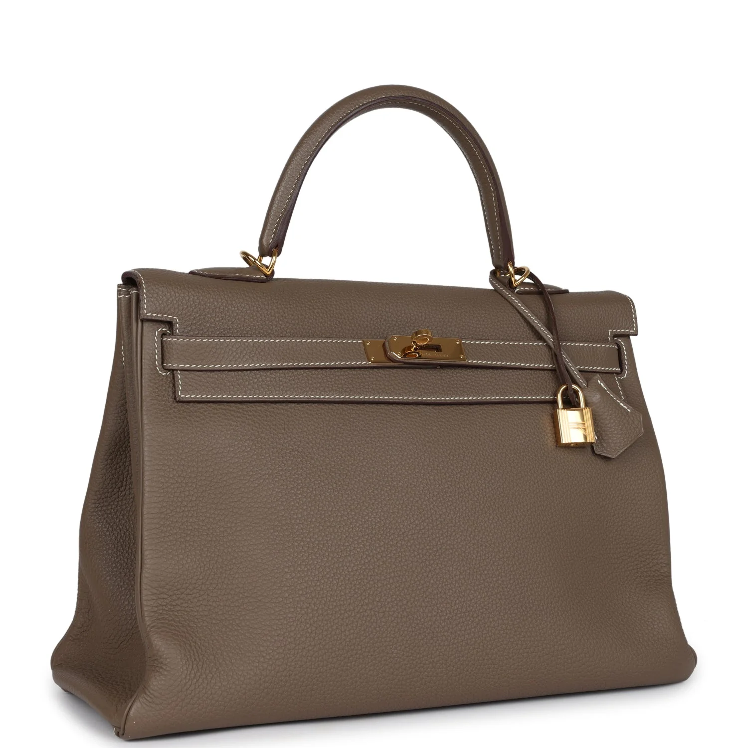 Replicate Hermes Kelly Retourne 35 Etoupe Togo Gold Hardware(1:1 replica)