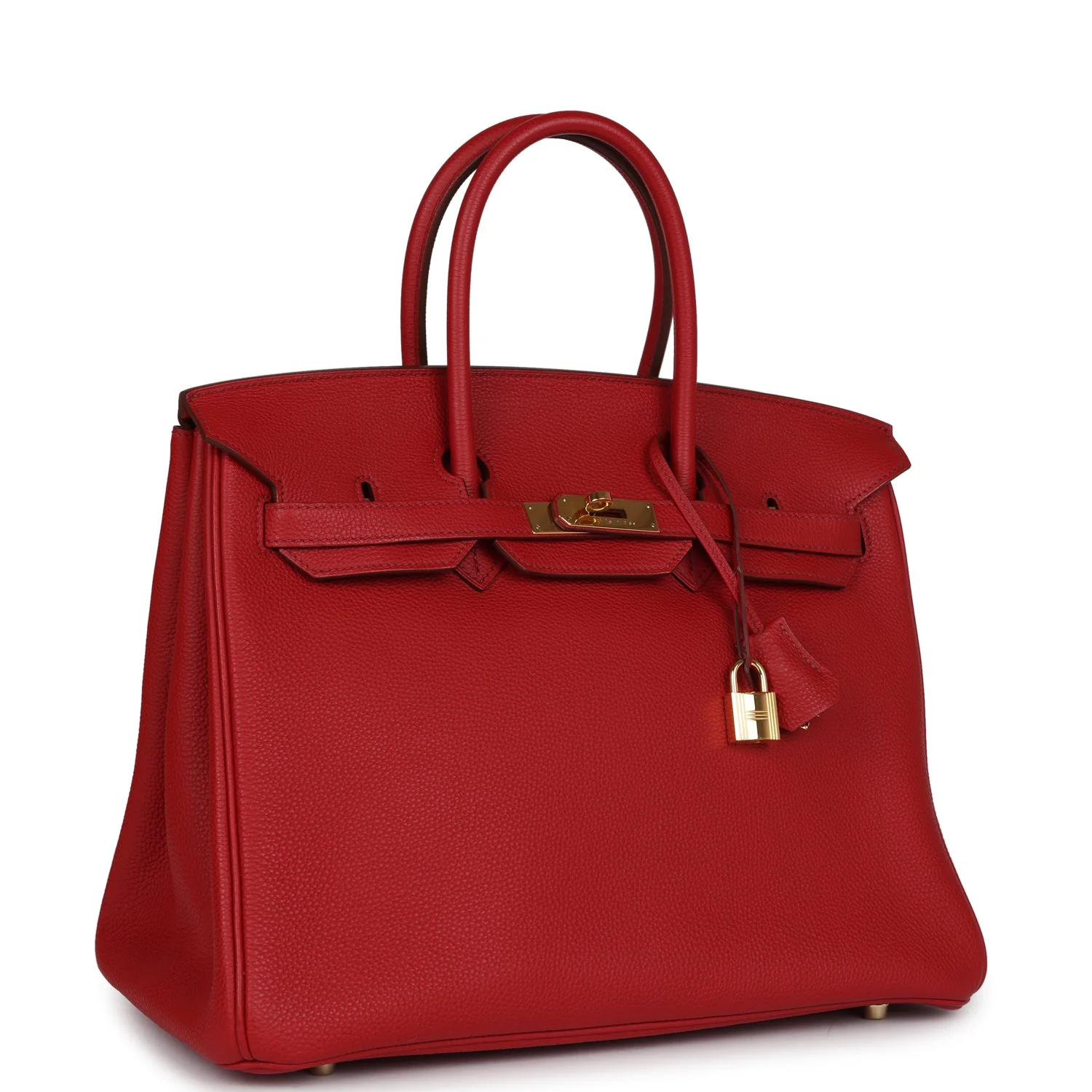 Replicate Hermes Birkin 35 Rouge Garance Togo Gold Hardware(1:1 replica)