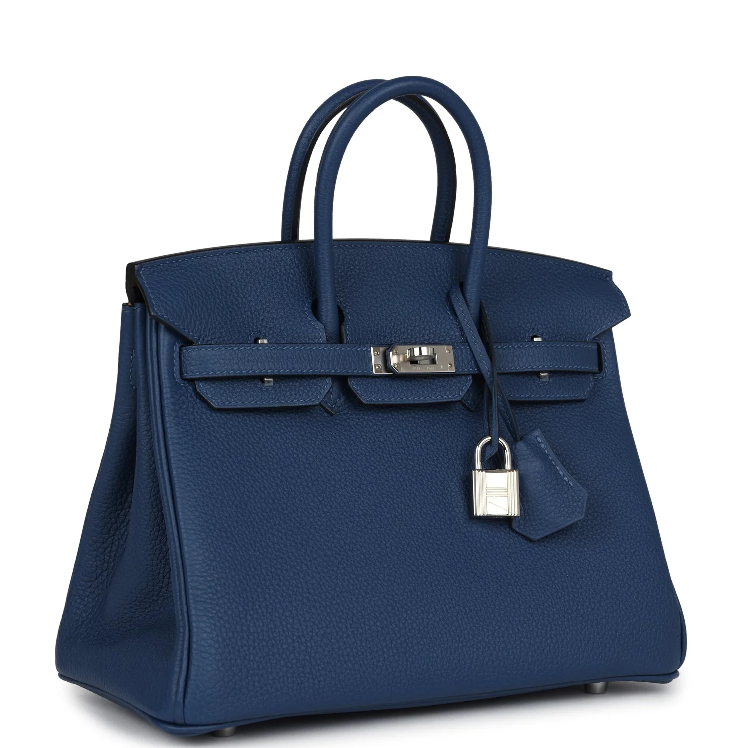 Replicate Hermes Birkin 25 Deep Bleu Verso Togo Palladium Hardware(1:1 replica)
