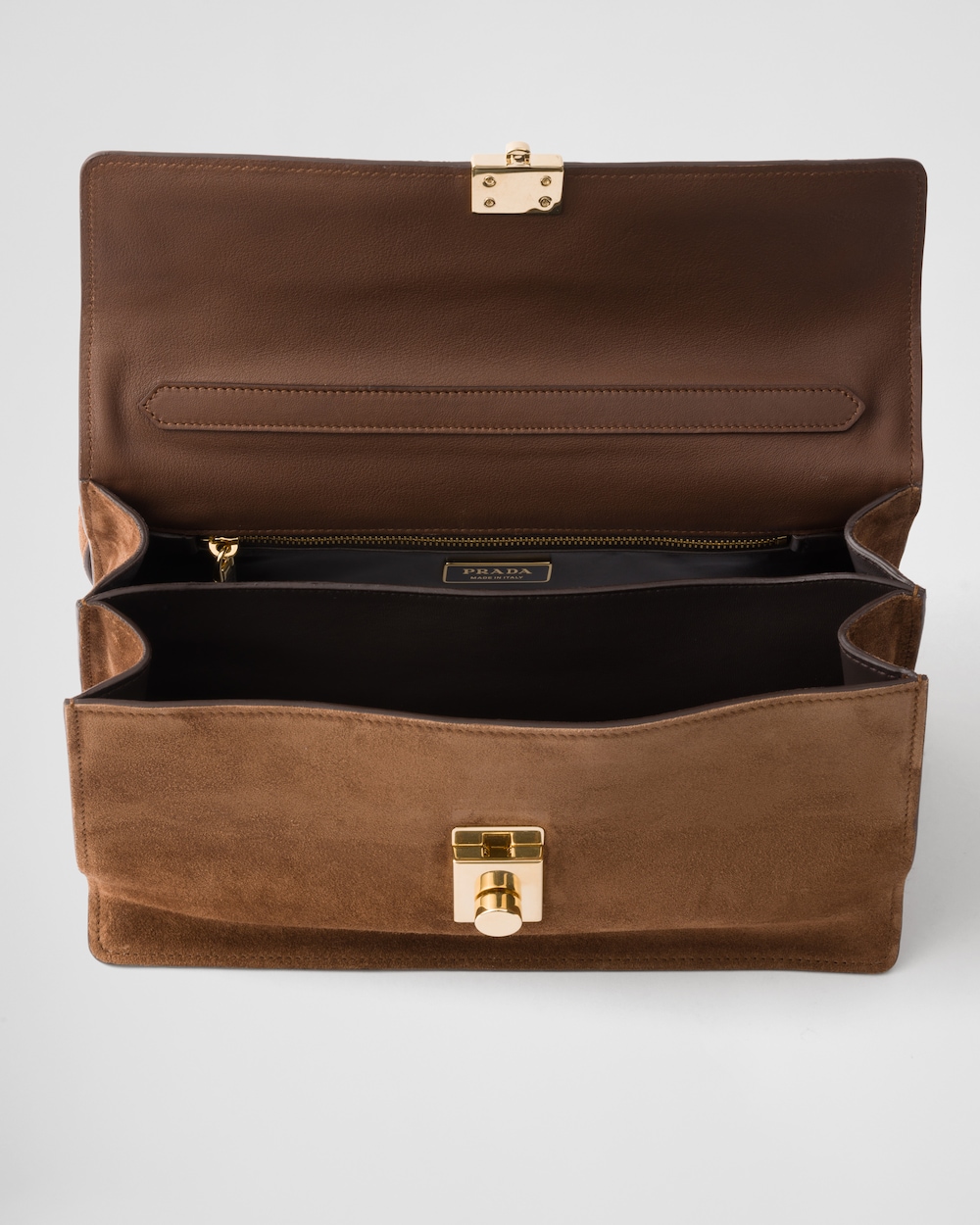 Replicate Prada Soft Sound Medium Suede Shoulder Bag(1:1 replica)