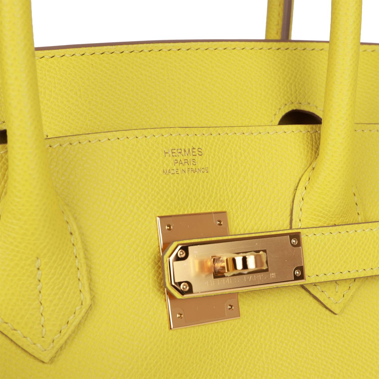 Replicate Hermes Birkin 30 Lime Epsom Gold Hardware(1:1 replica)