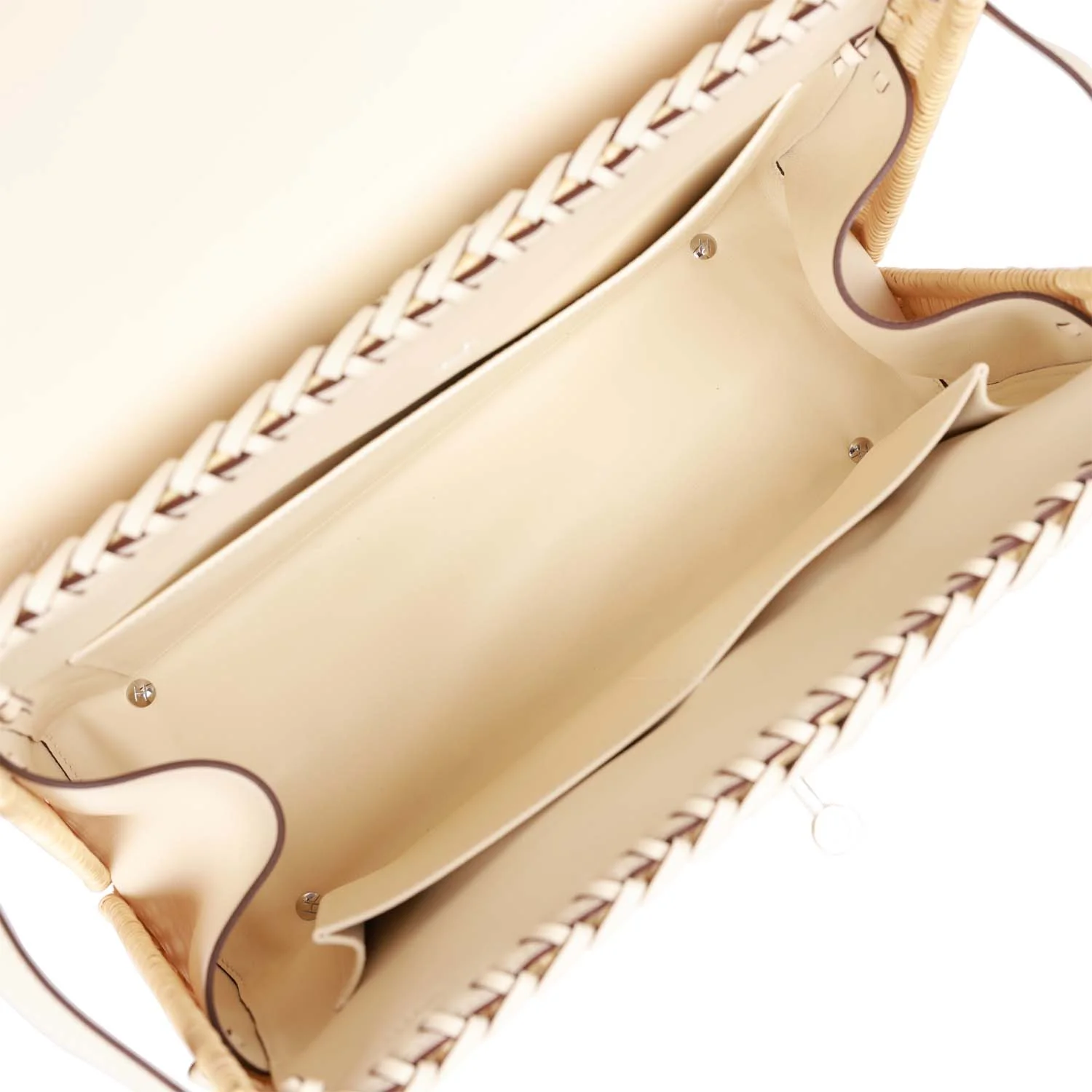 Replicate Hermes Picnic Kelly 35 Nata Swift Palladium Hardware(1:1 replica)