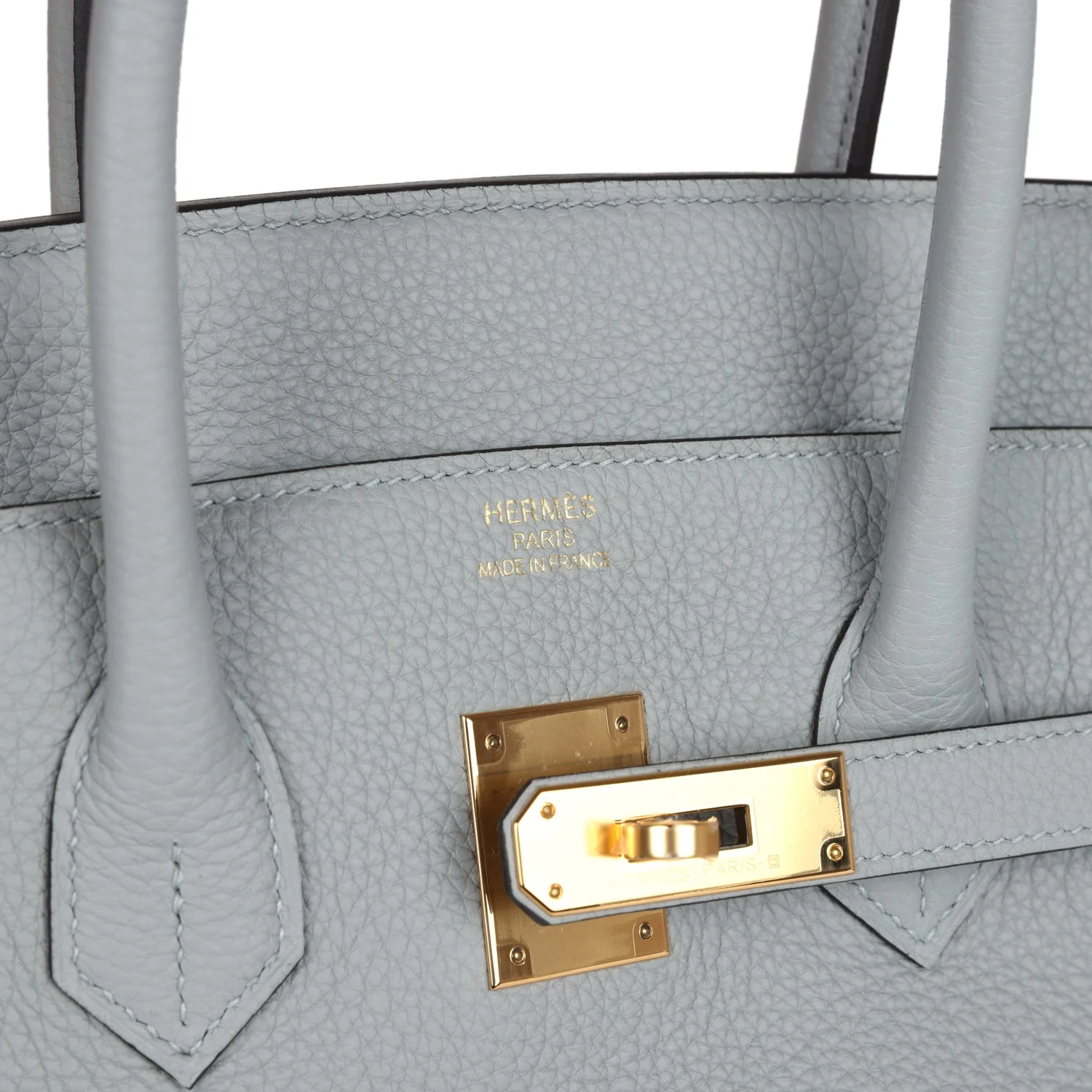 Replicate Hermes Birkin 35 Bleu Glacier Togo Gold Hardware(1:1 replica)