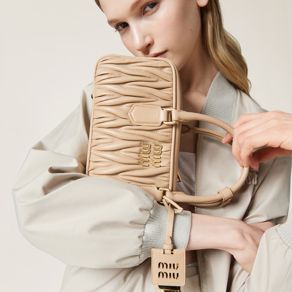 Replicate Large Arcadie matelassé nappa leather bag(1:1 replica)