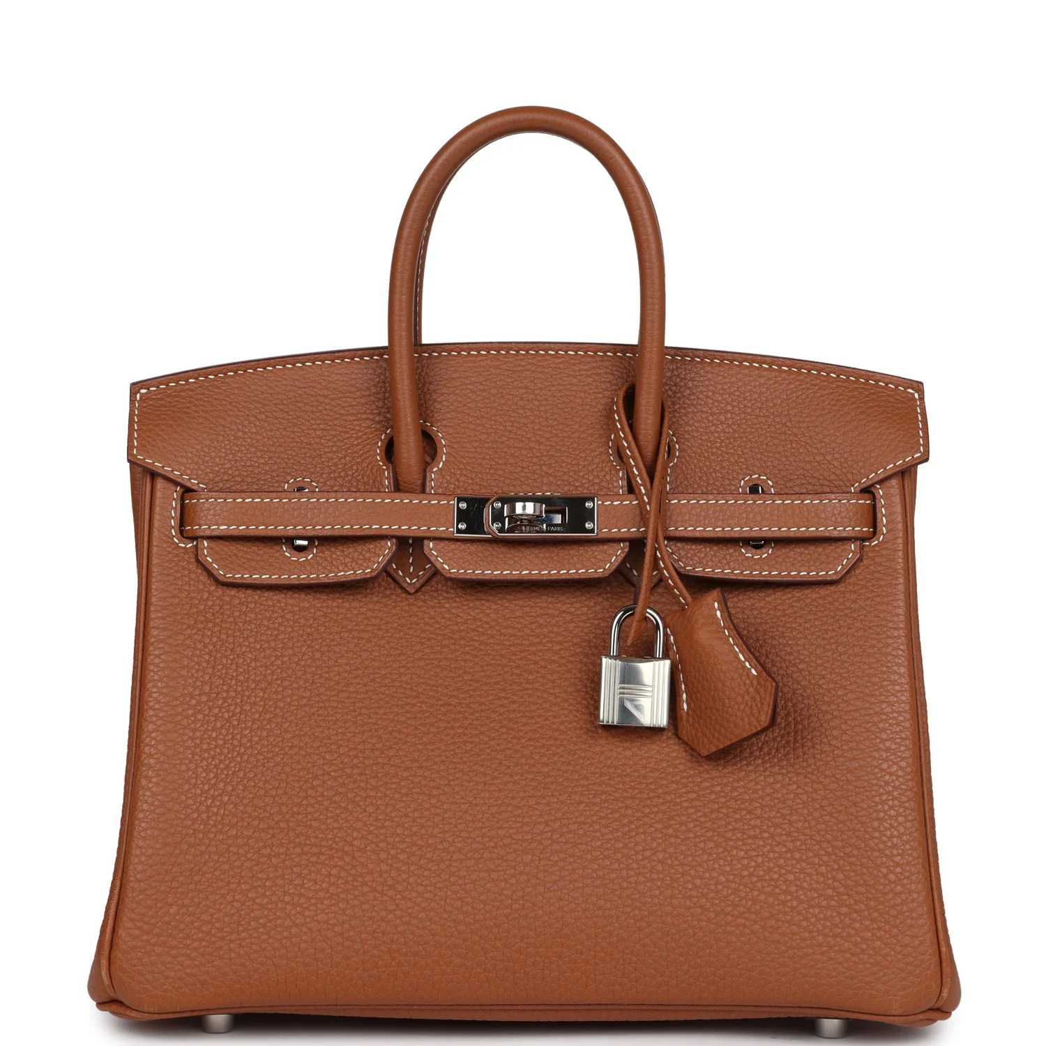 Replicate Hermes Birkin 25 Gold Togo Palladium Hardware(1:1 replica)