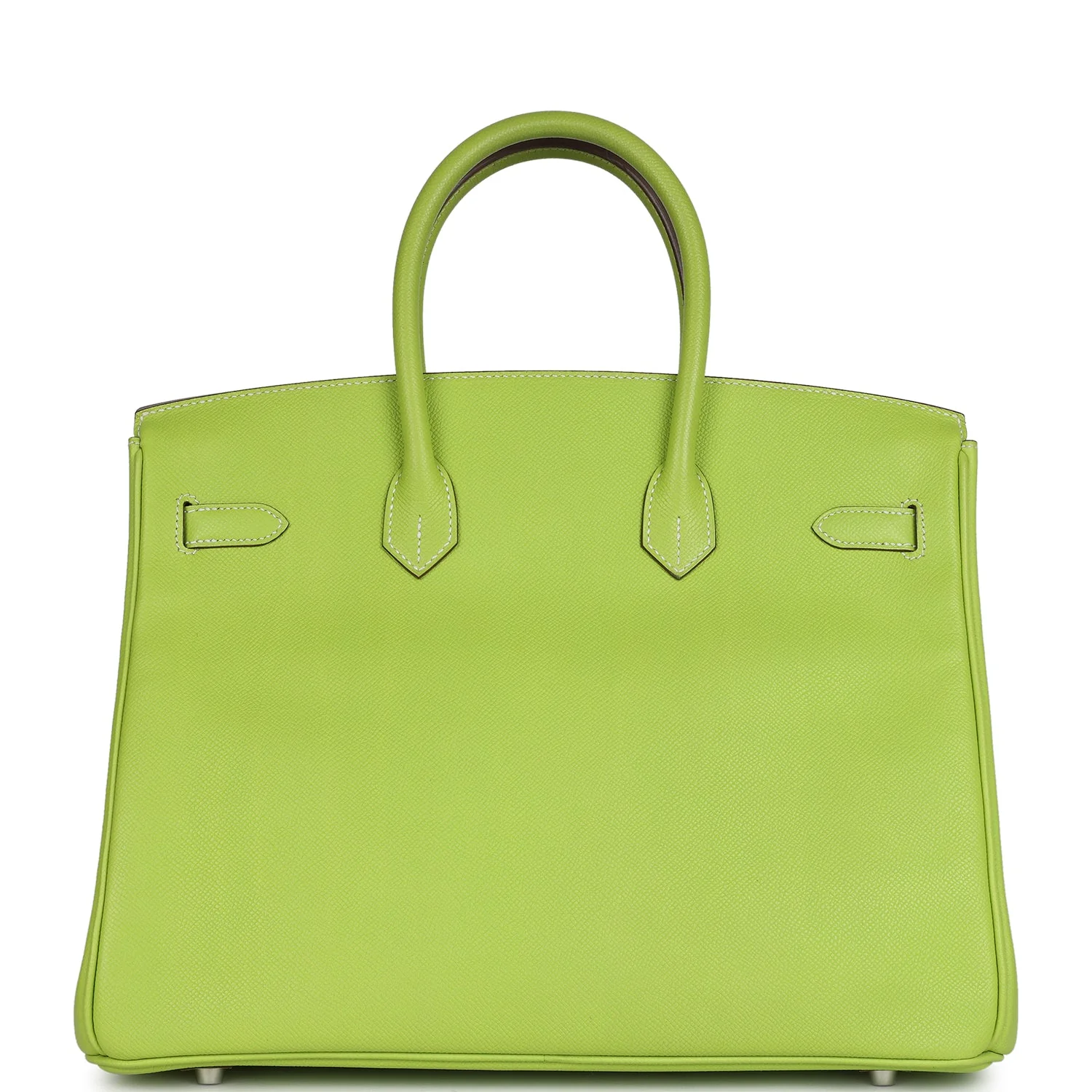 Replicate Hermes Birkin 35 Kiwi Candy Epsom Palladium Hardware(1:1 replica)